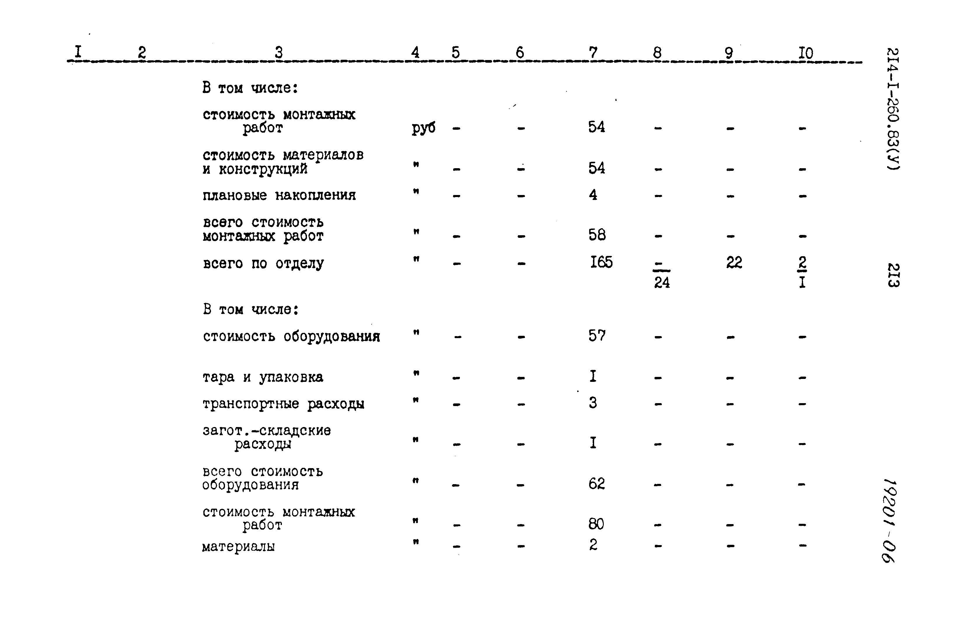 Типовой проект 214-1-260.83