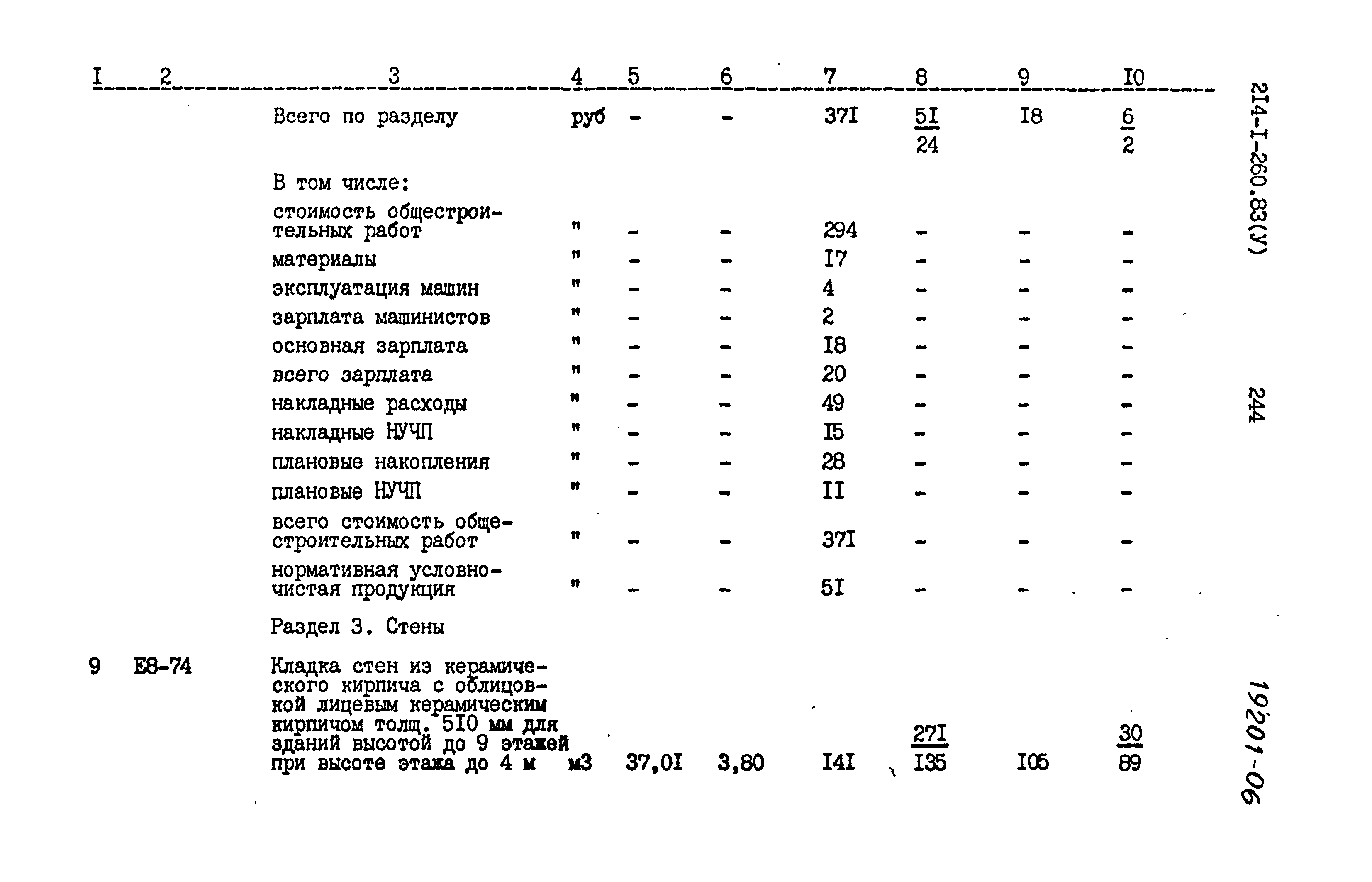 Типовой проект 214-1-260.83