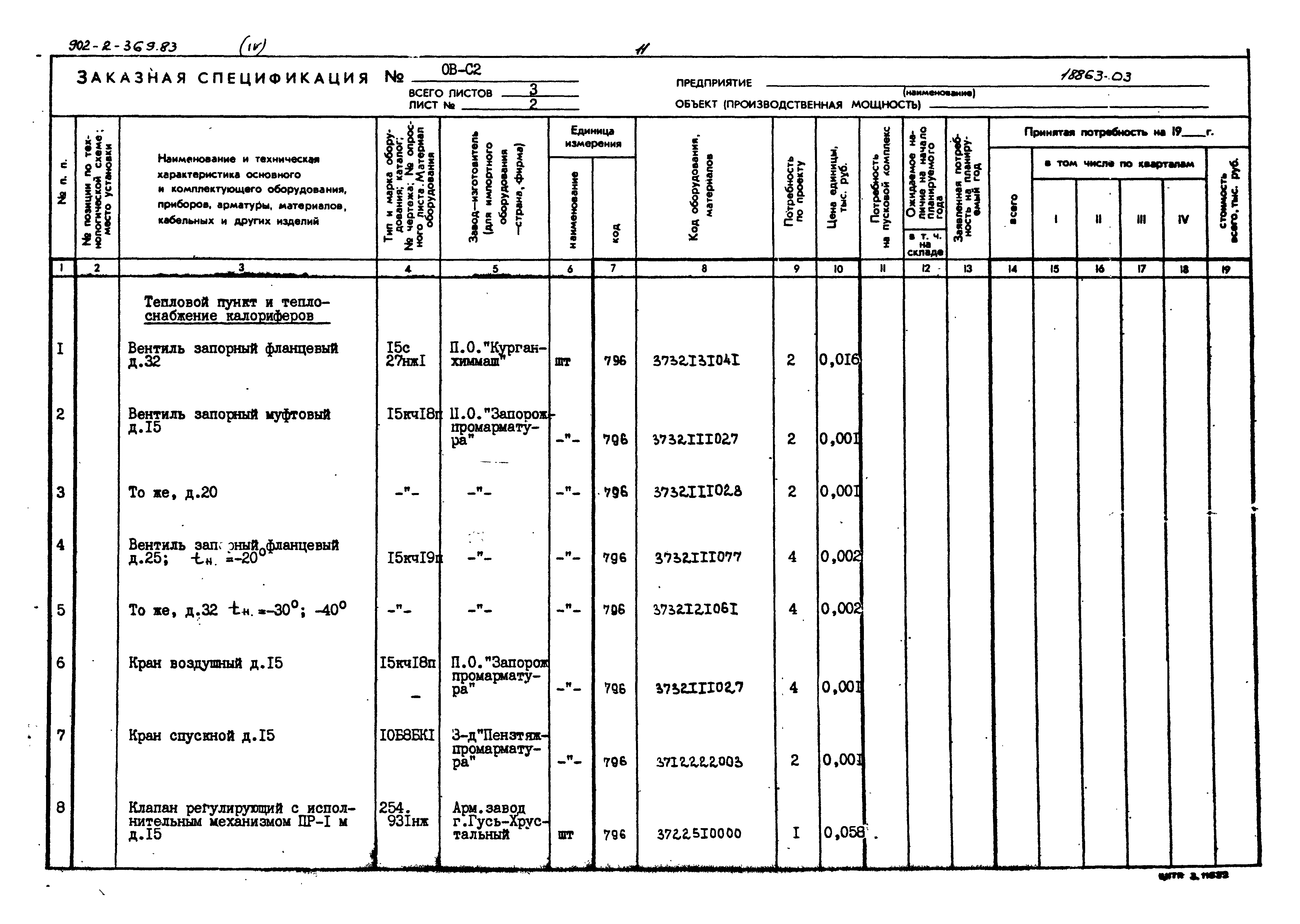 Типовой проект 902-2-369.83