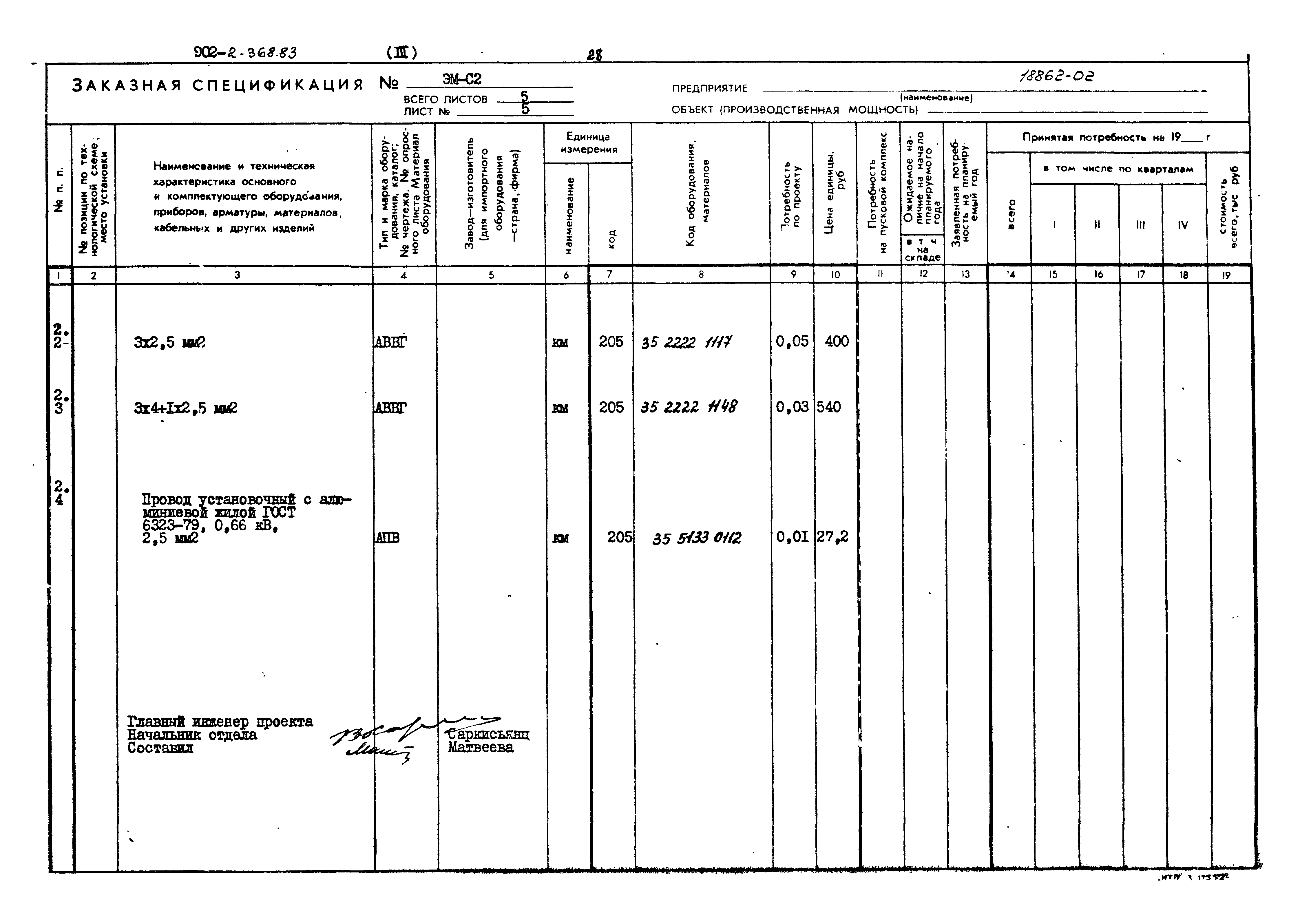 Типовой проект 902-2-368.83