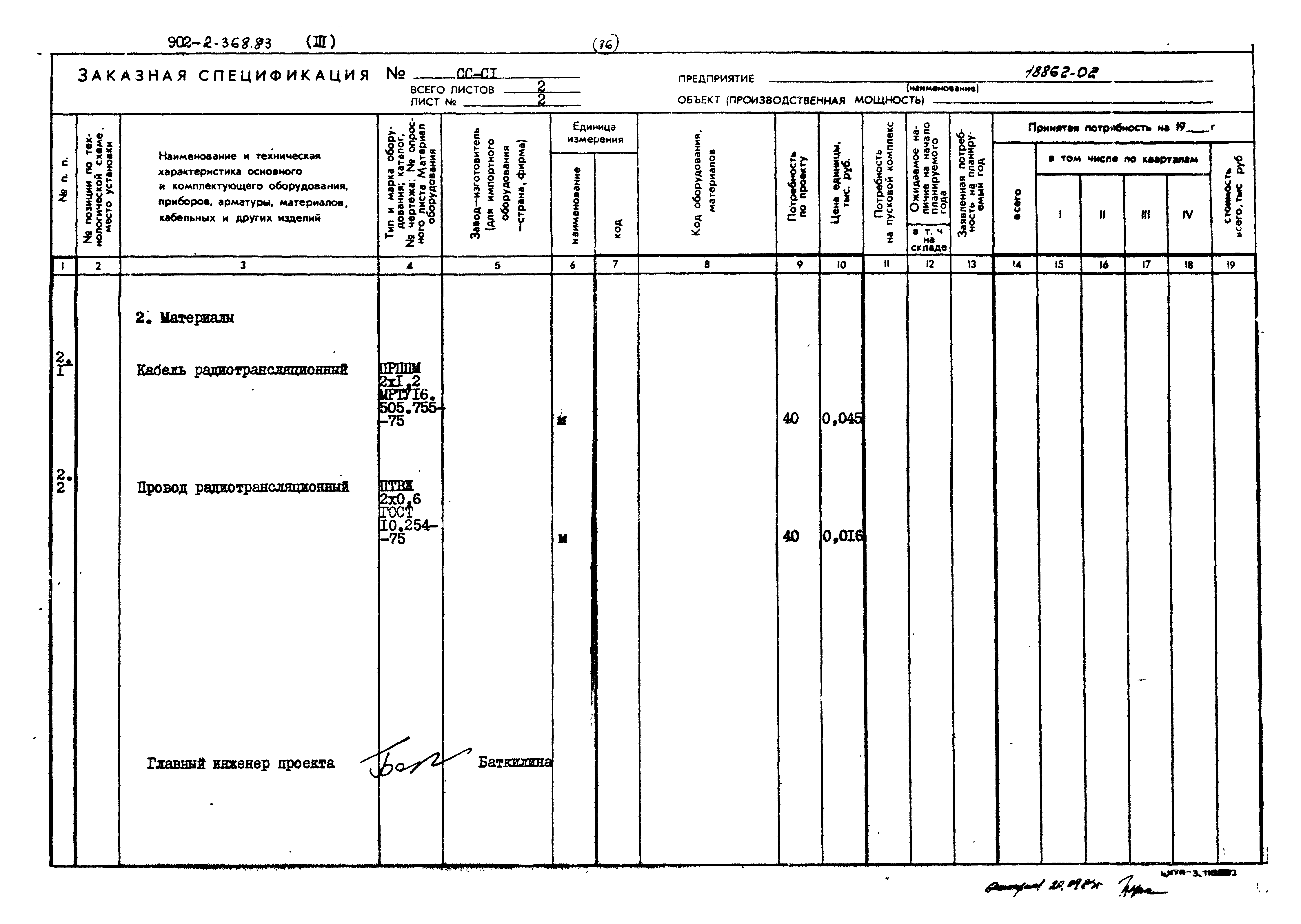 Типовой проект 902-2-368.83