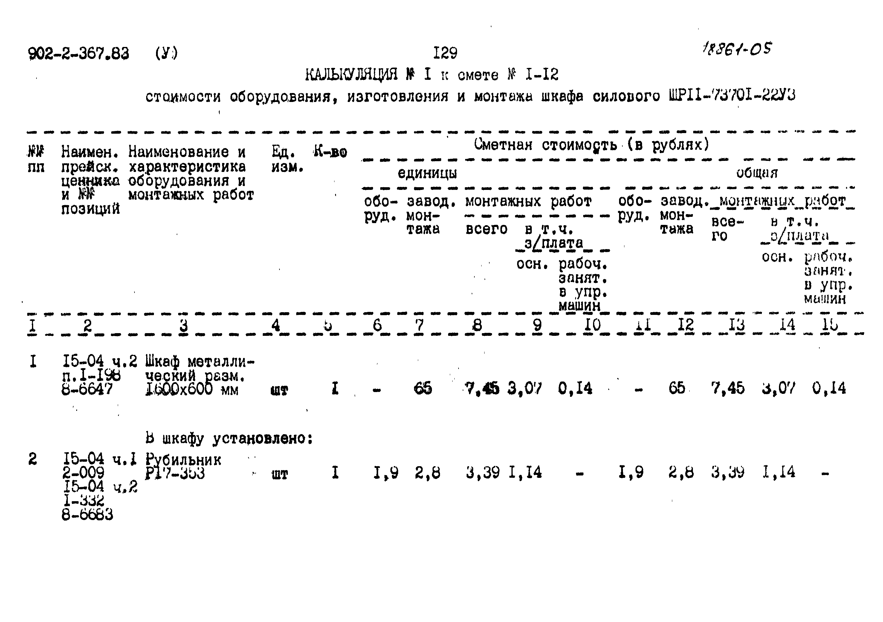 Типовой проект 902-2-367.83