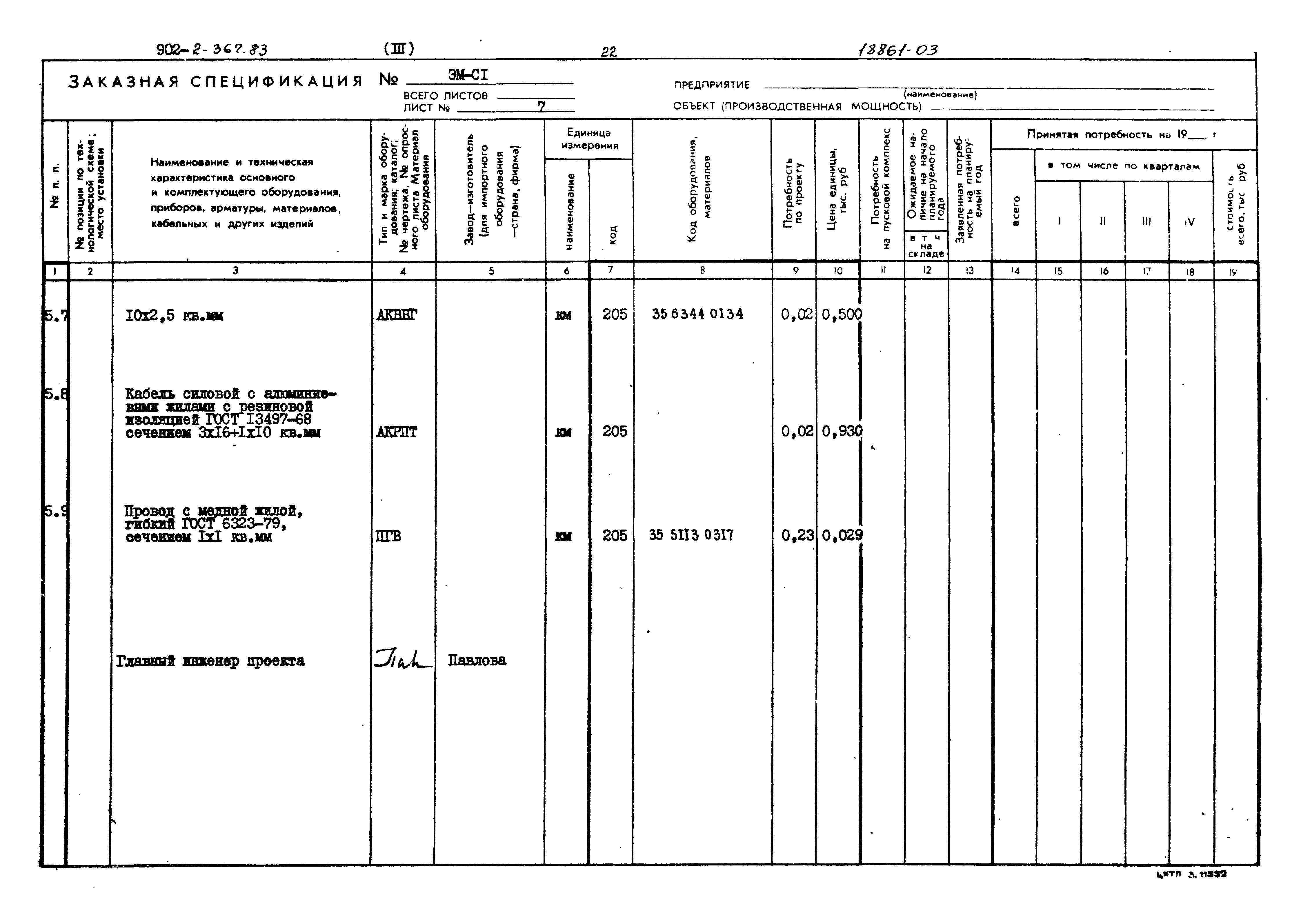 Типовой проект 902-2-367.83