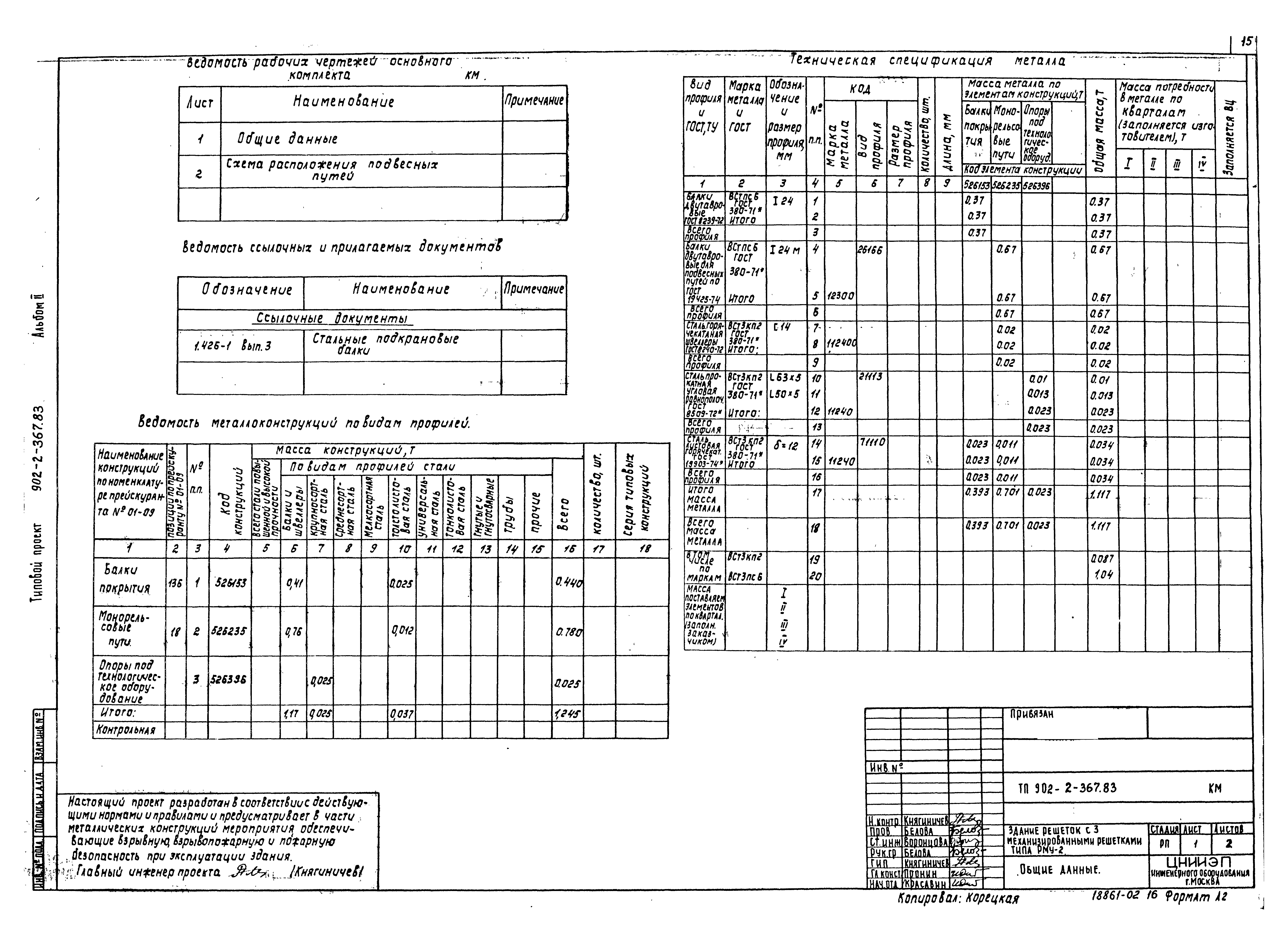 Типовой проект 902-2-367.83