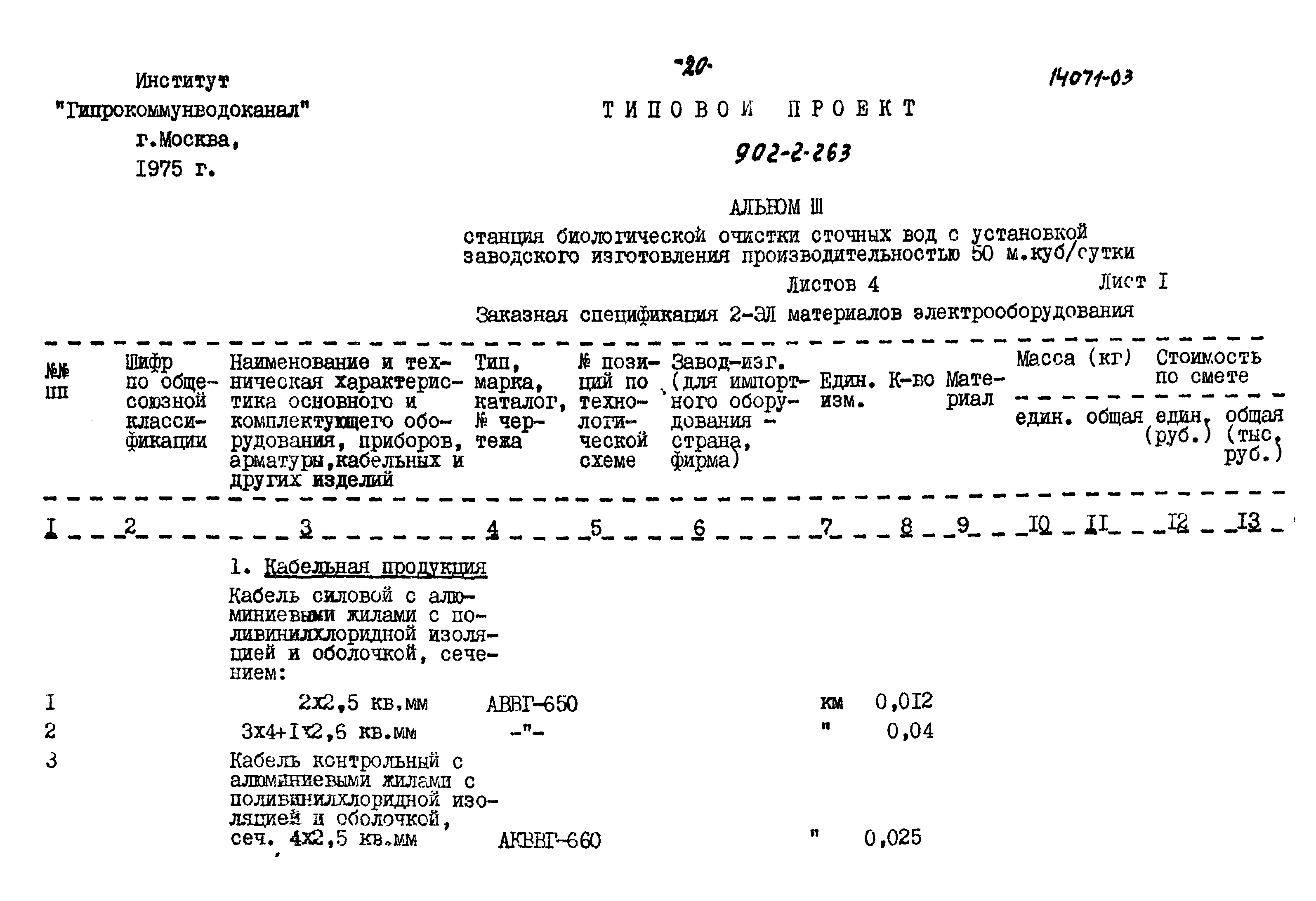 Типовой проект 902-2-262