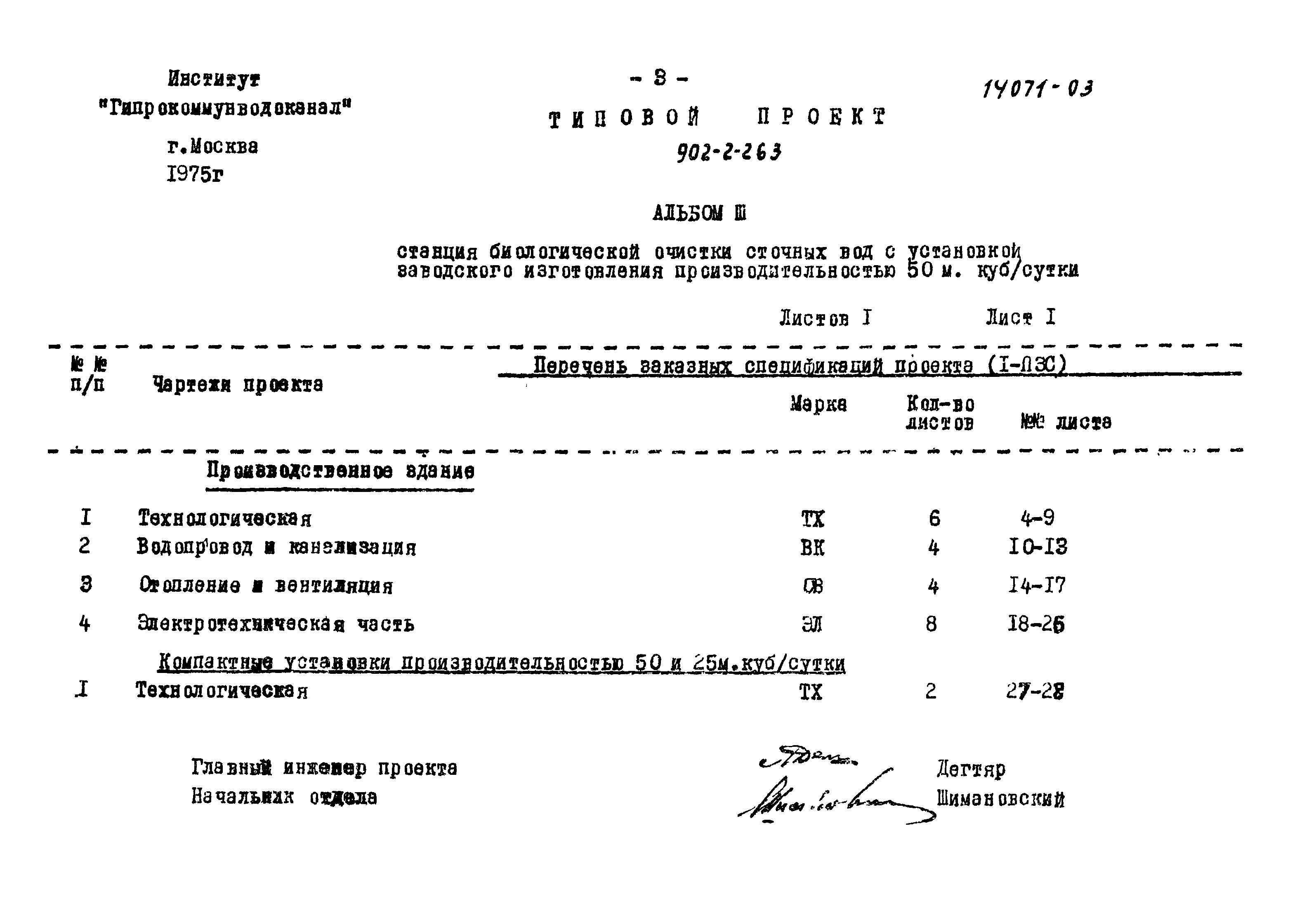 Типовой проект 902-2-262