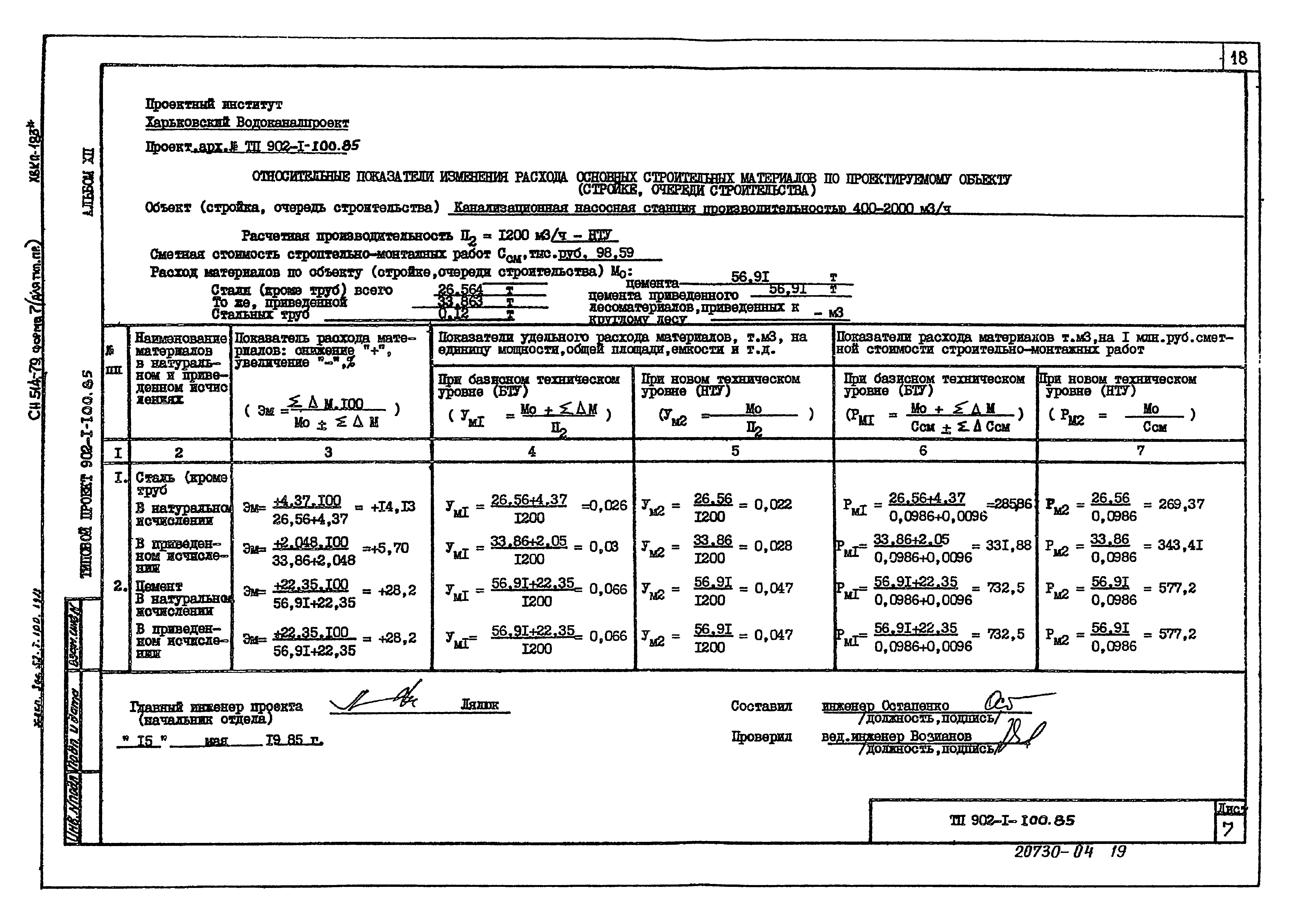 Типовой проект 902-1-103.85