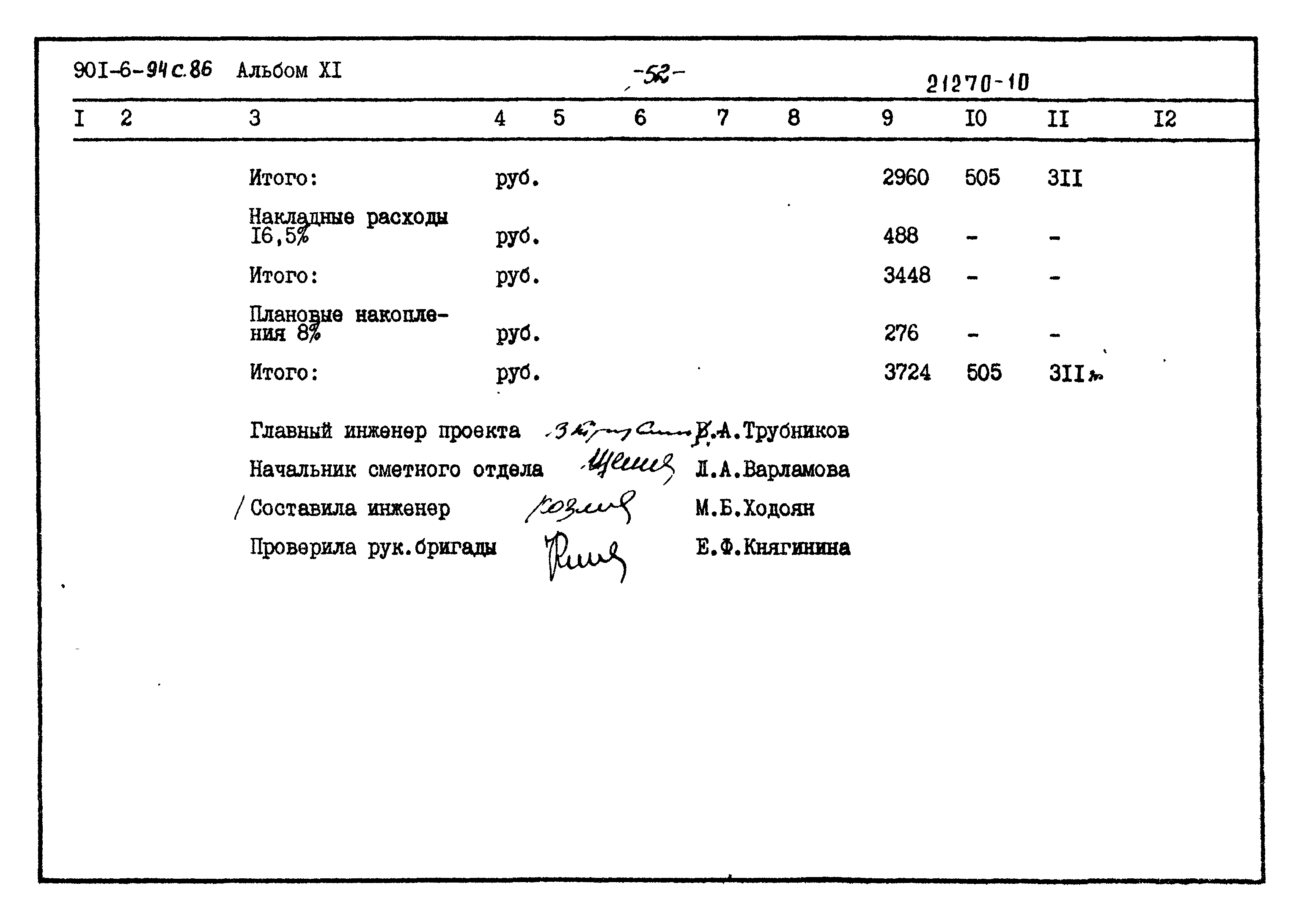 Типовой проект 901-6-94с.86