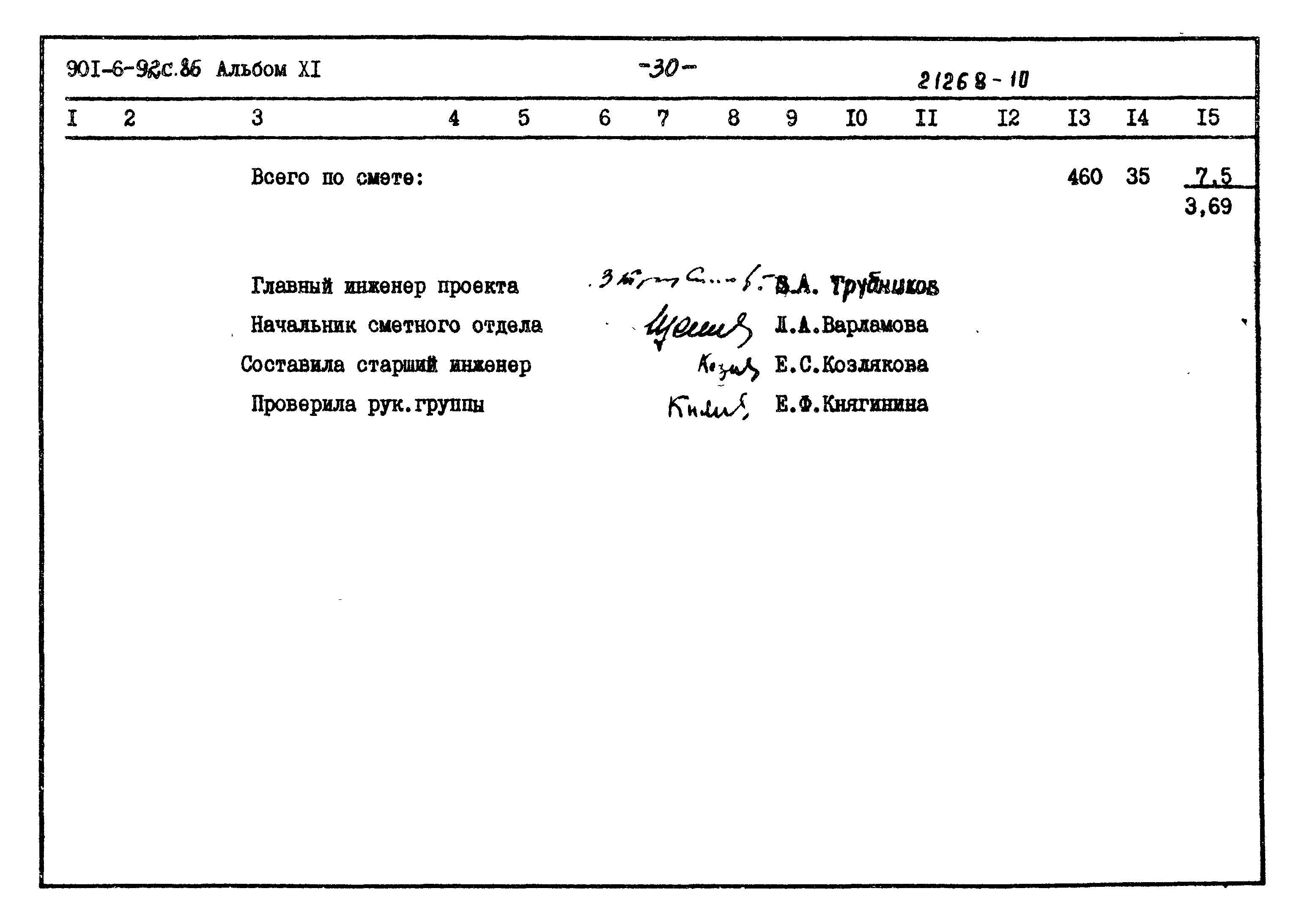 Типовой проект 901-6-92с.86