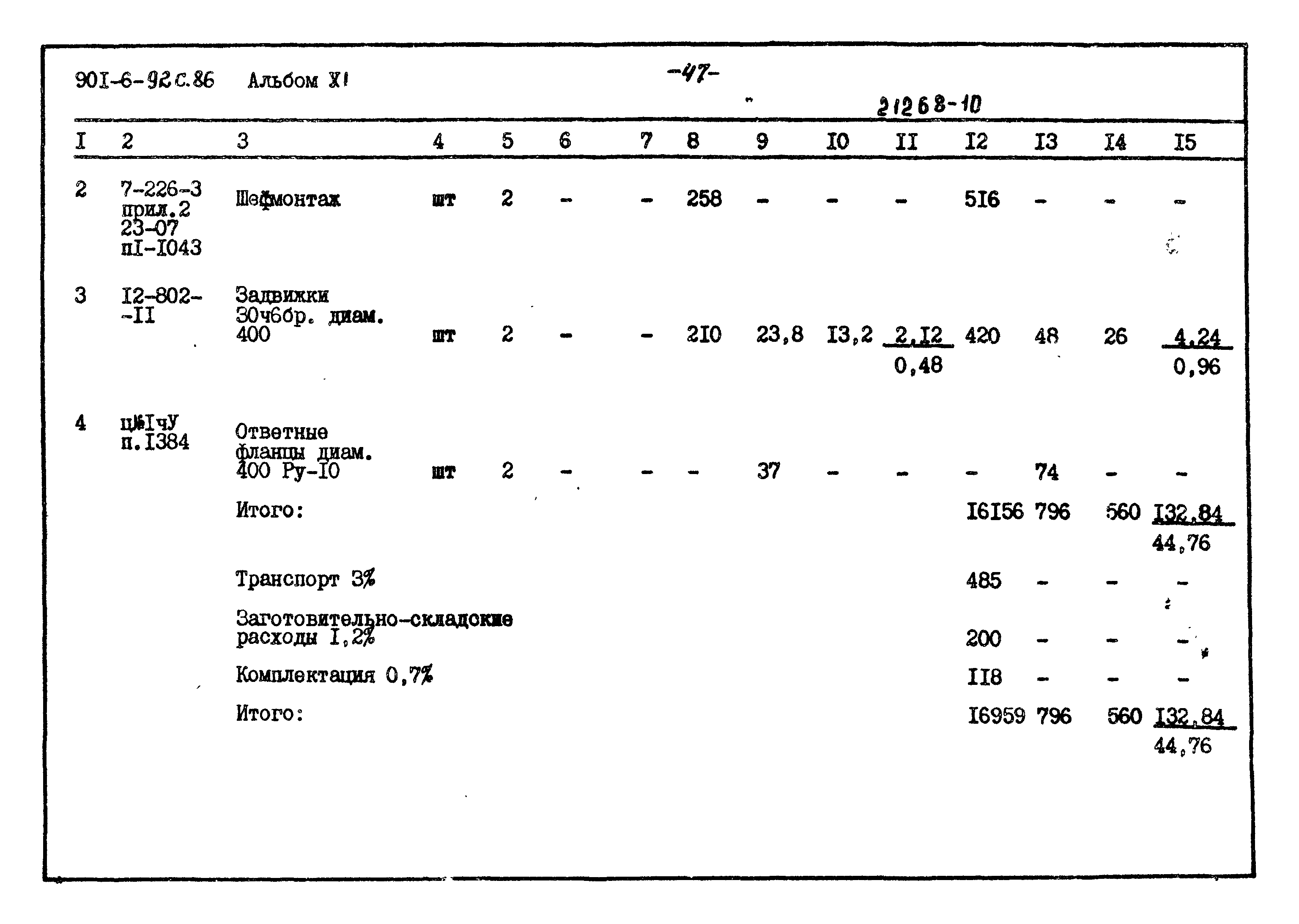 Типовой проект 901-6-92с.86