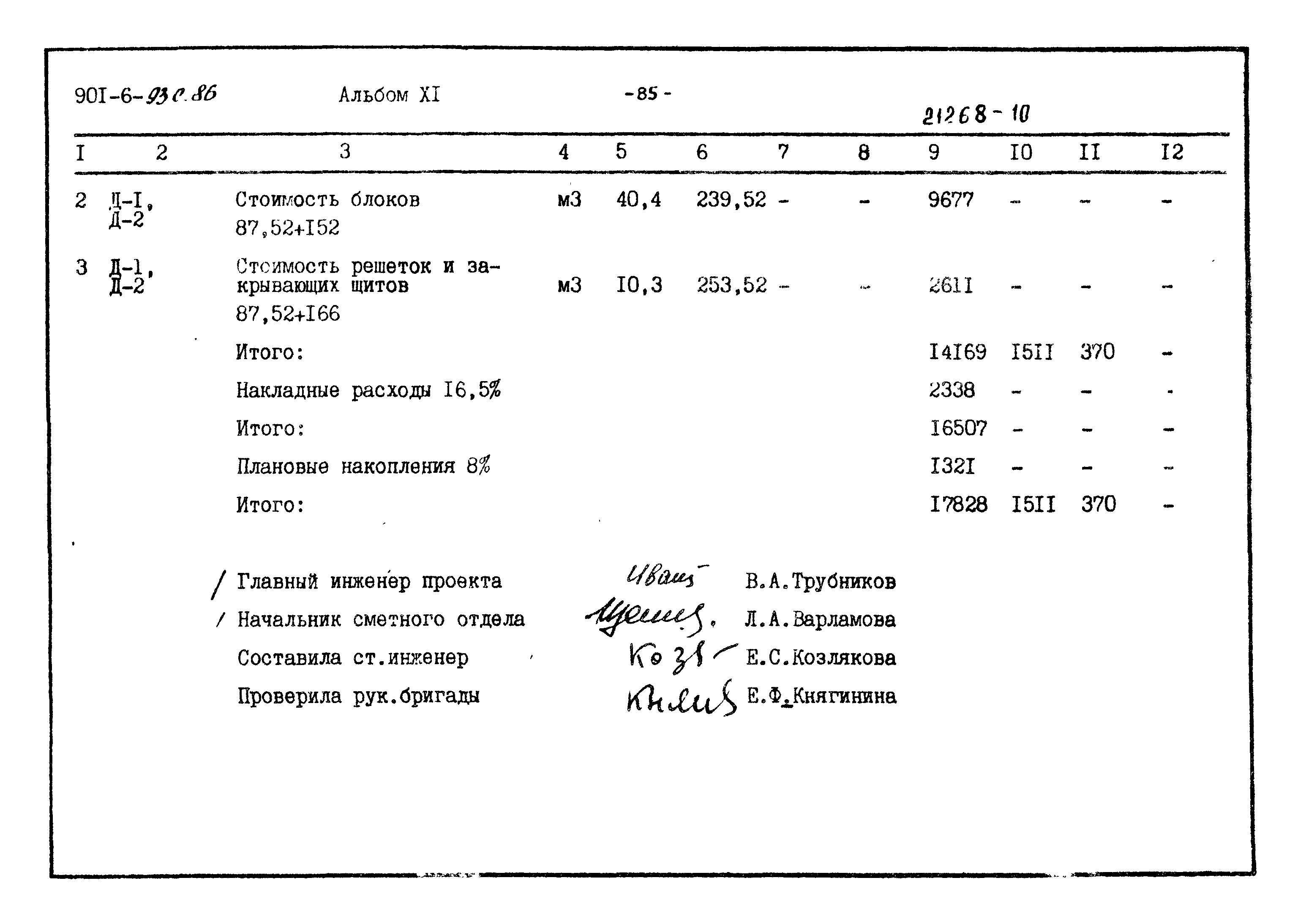 Типовой проект 901-6-92с.86