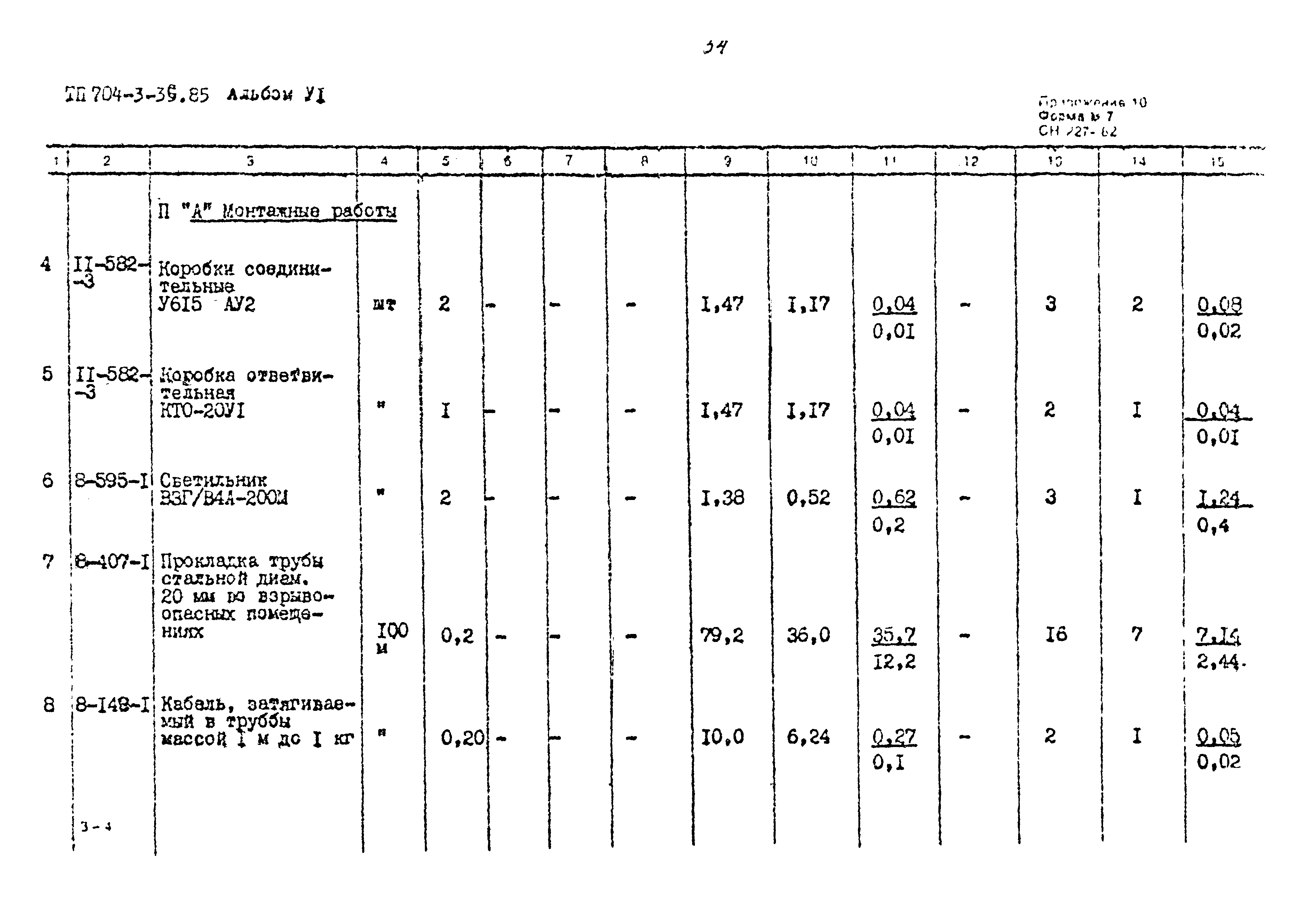 Типовой проект 704-3-36.85