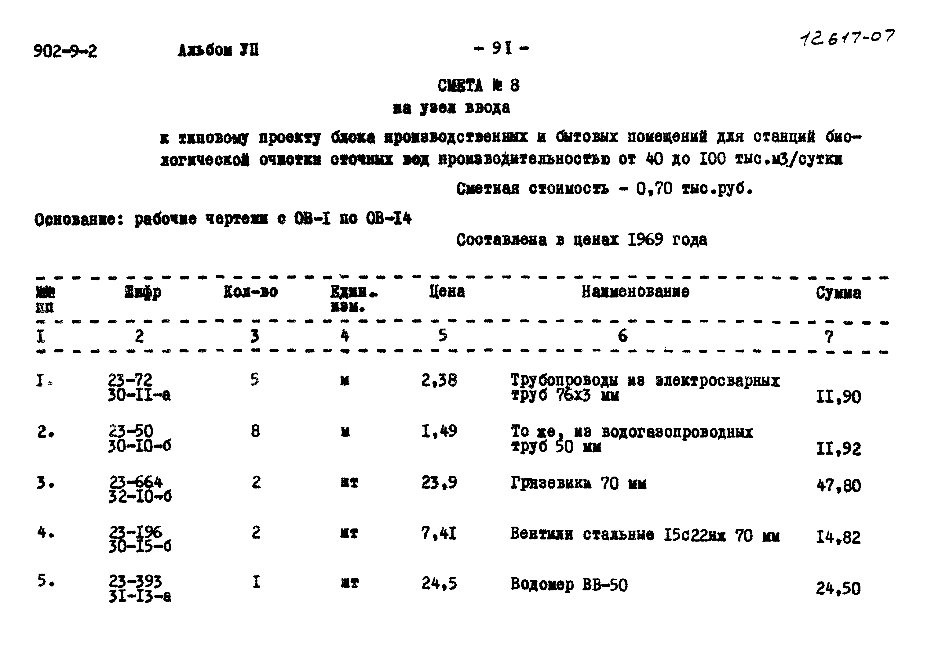 Типовой проект 902-9-2