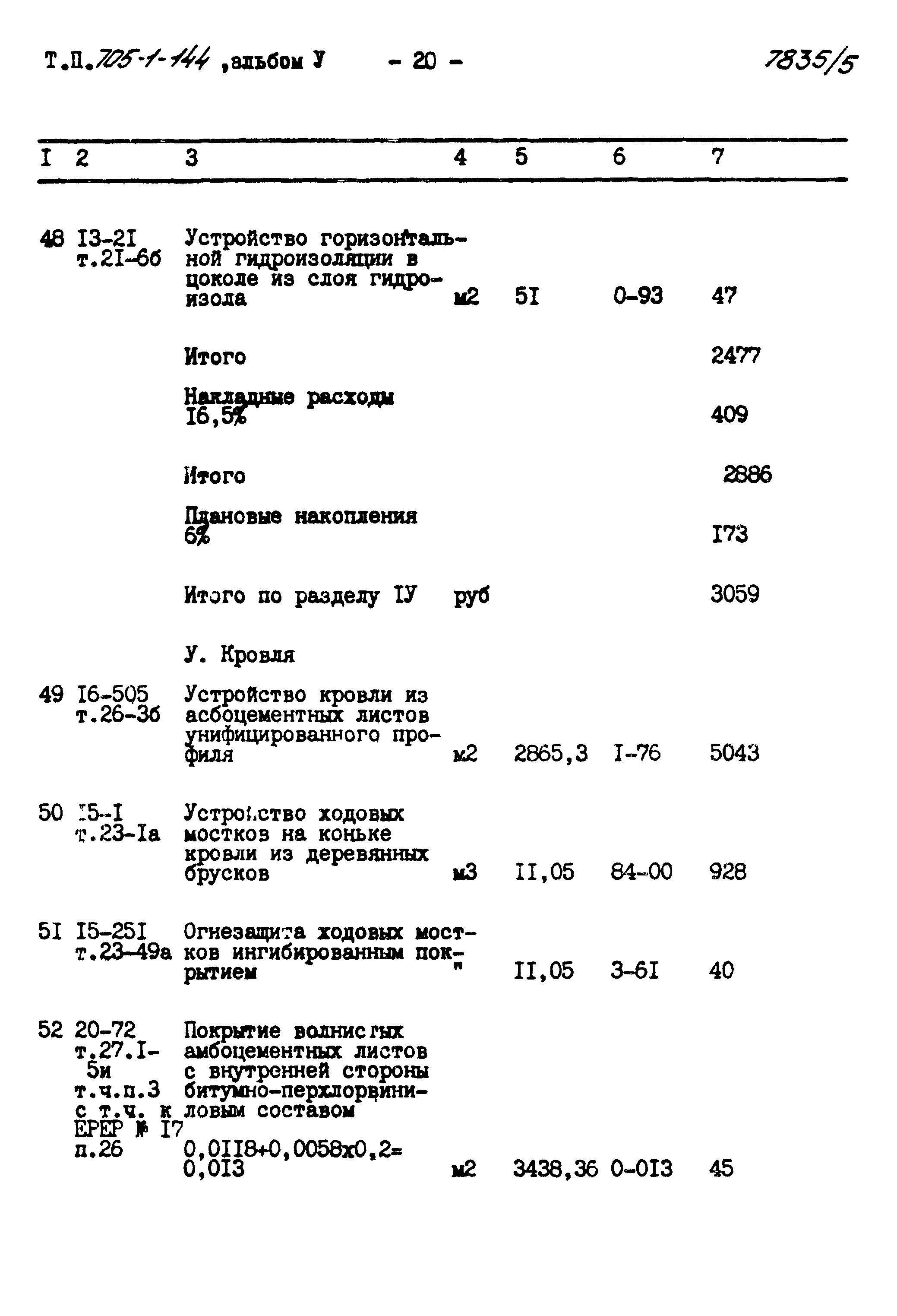 Типовой проект 705-1-144