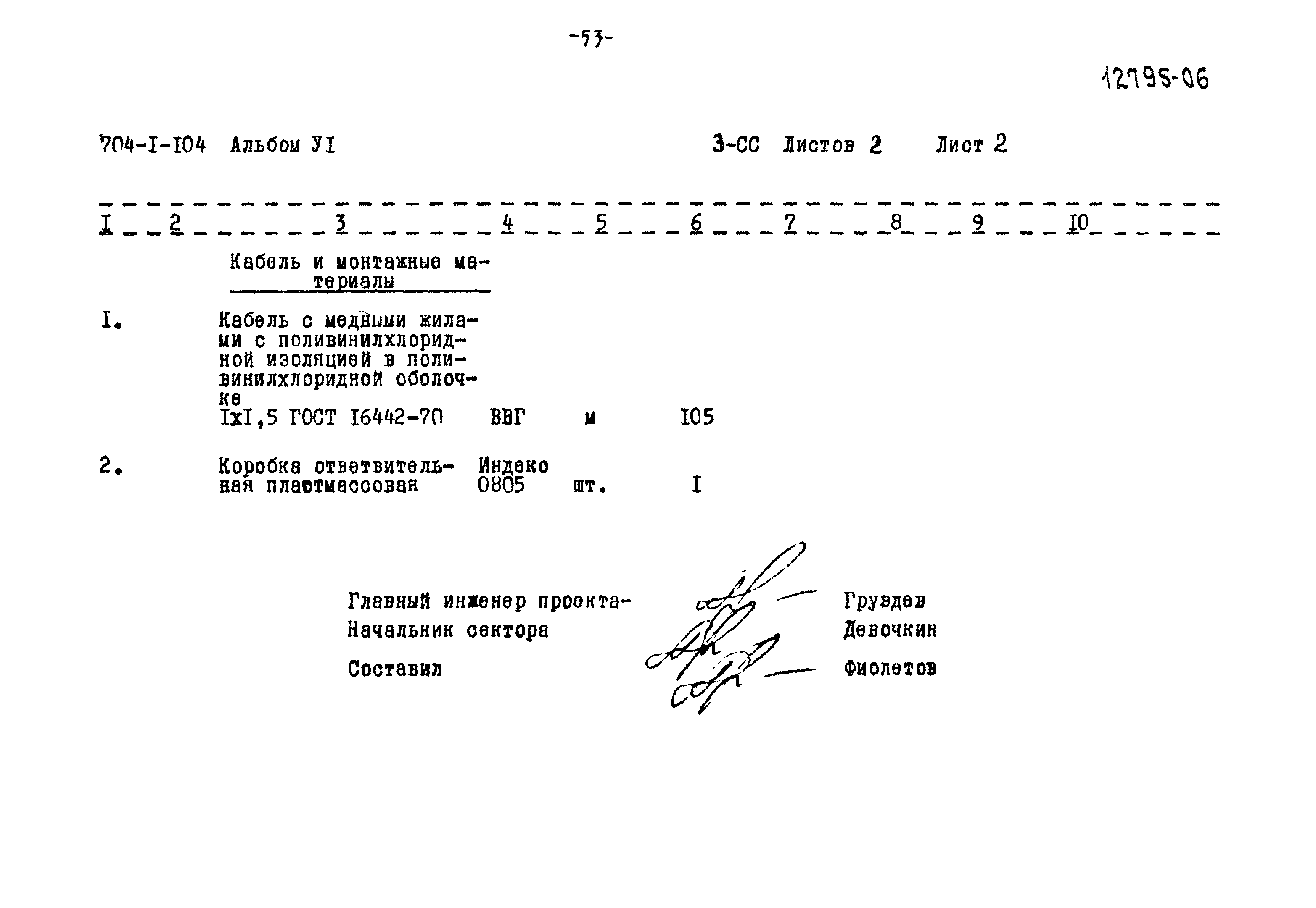 Типовой проект 704-1-104