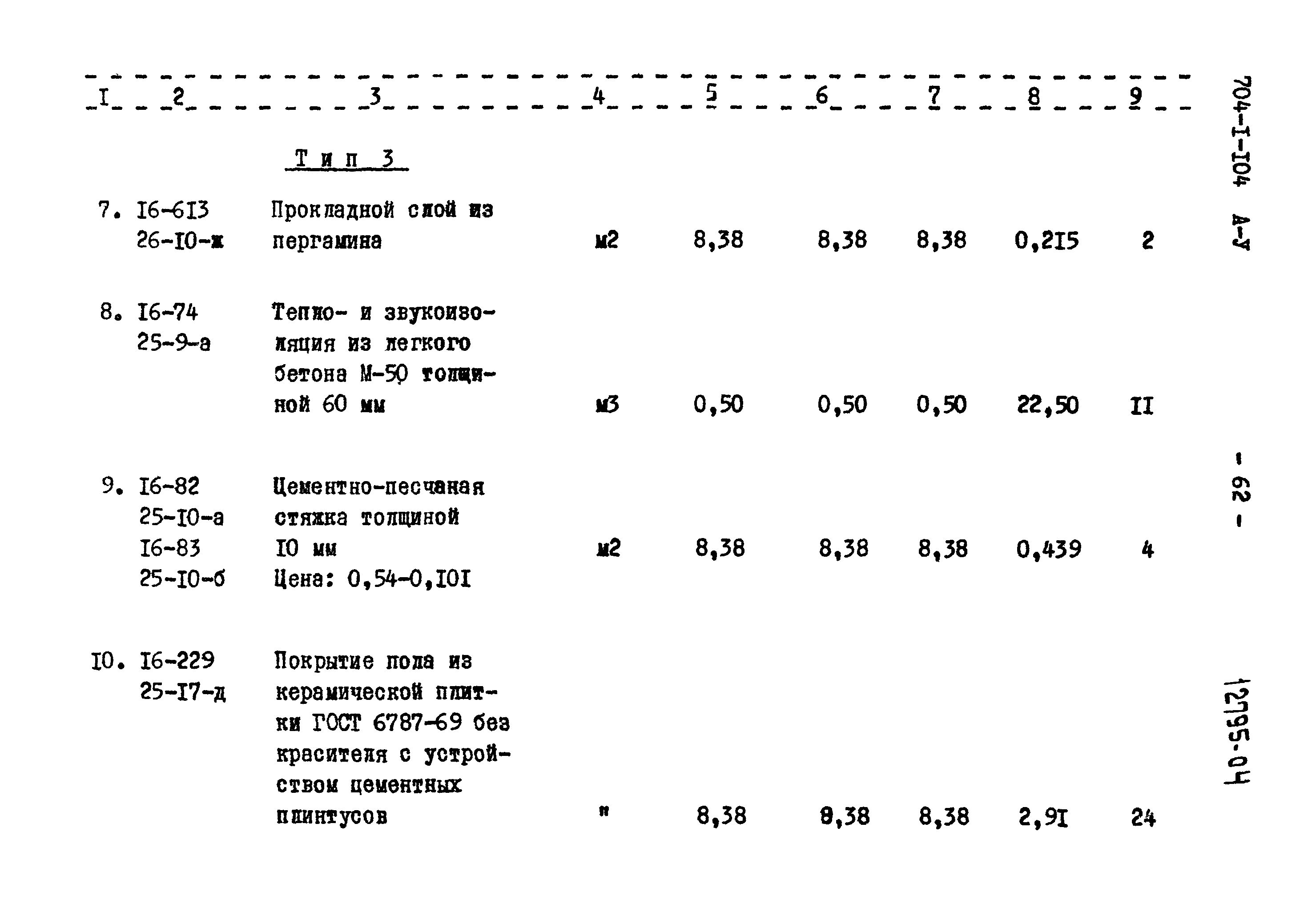 Типовой проект 704-1-104