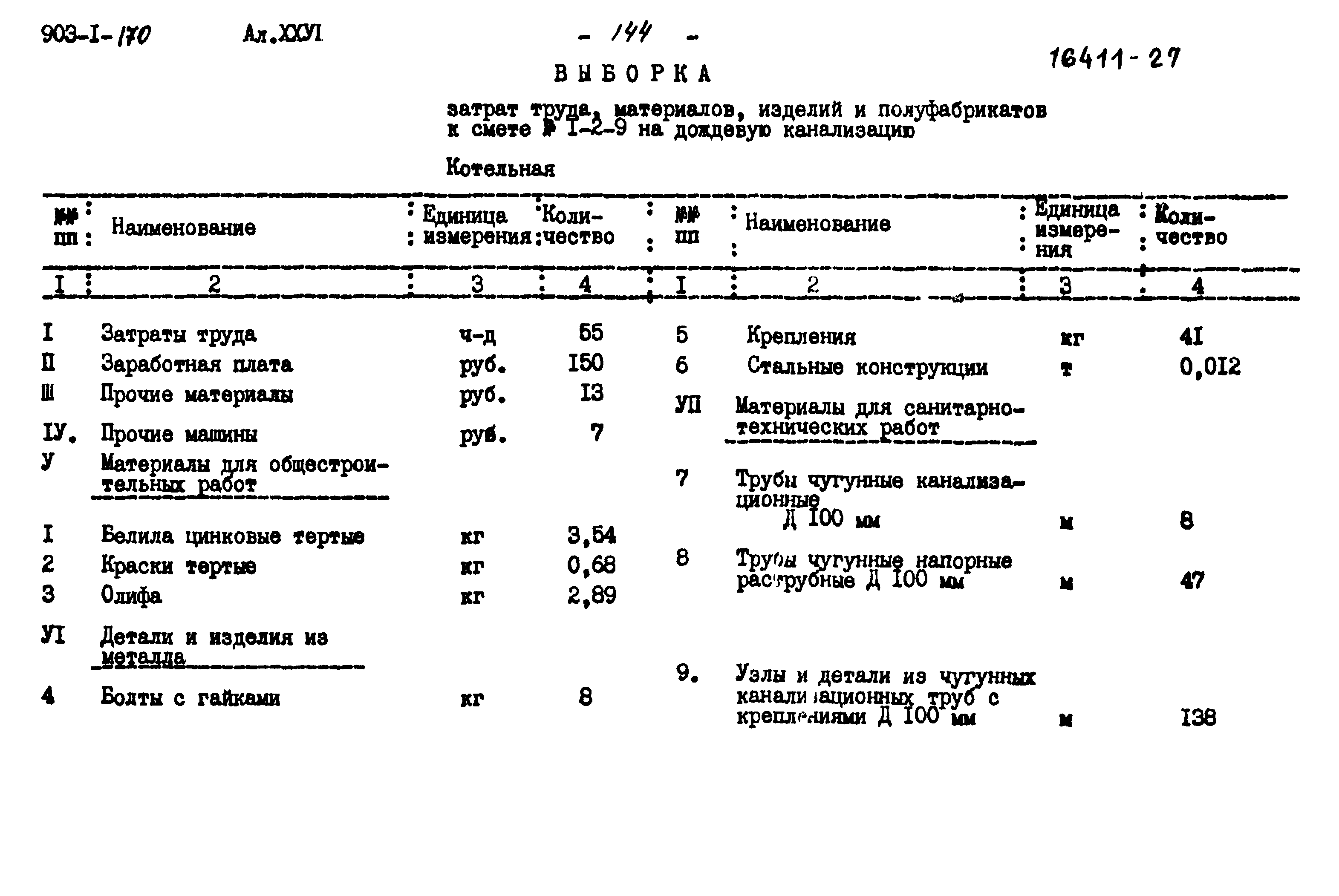 Типовой проект 903-1-170