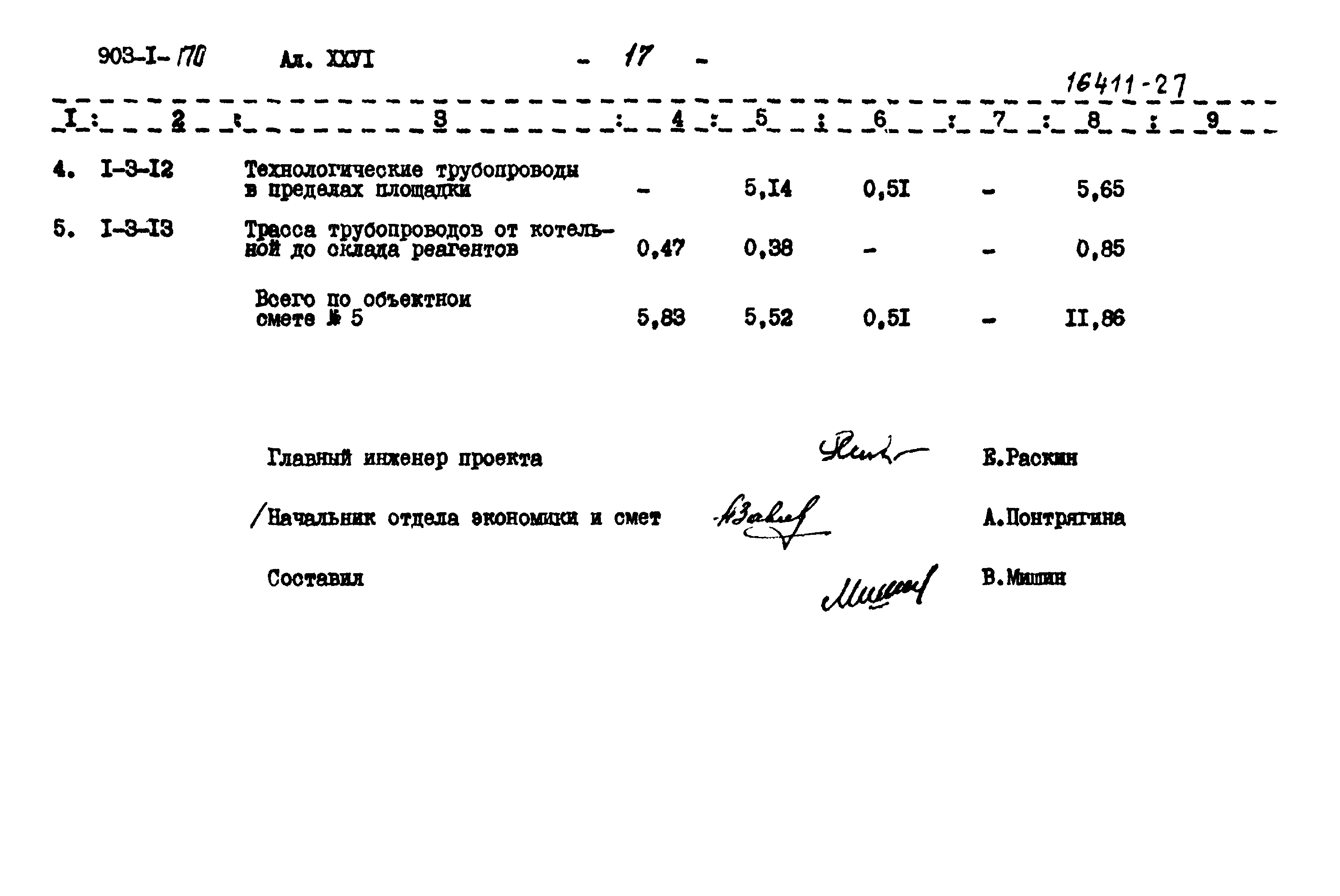 Типовой проект 903-1-170