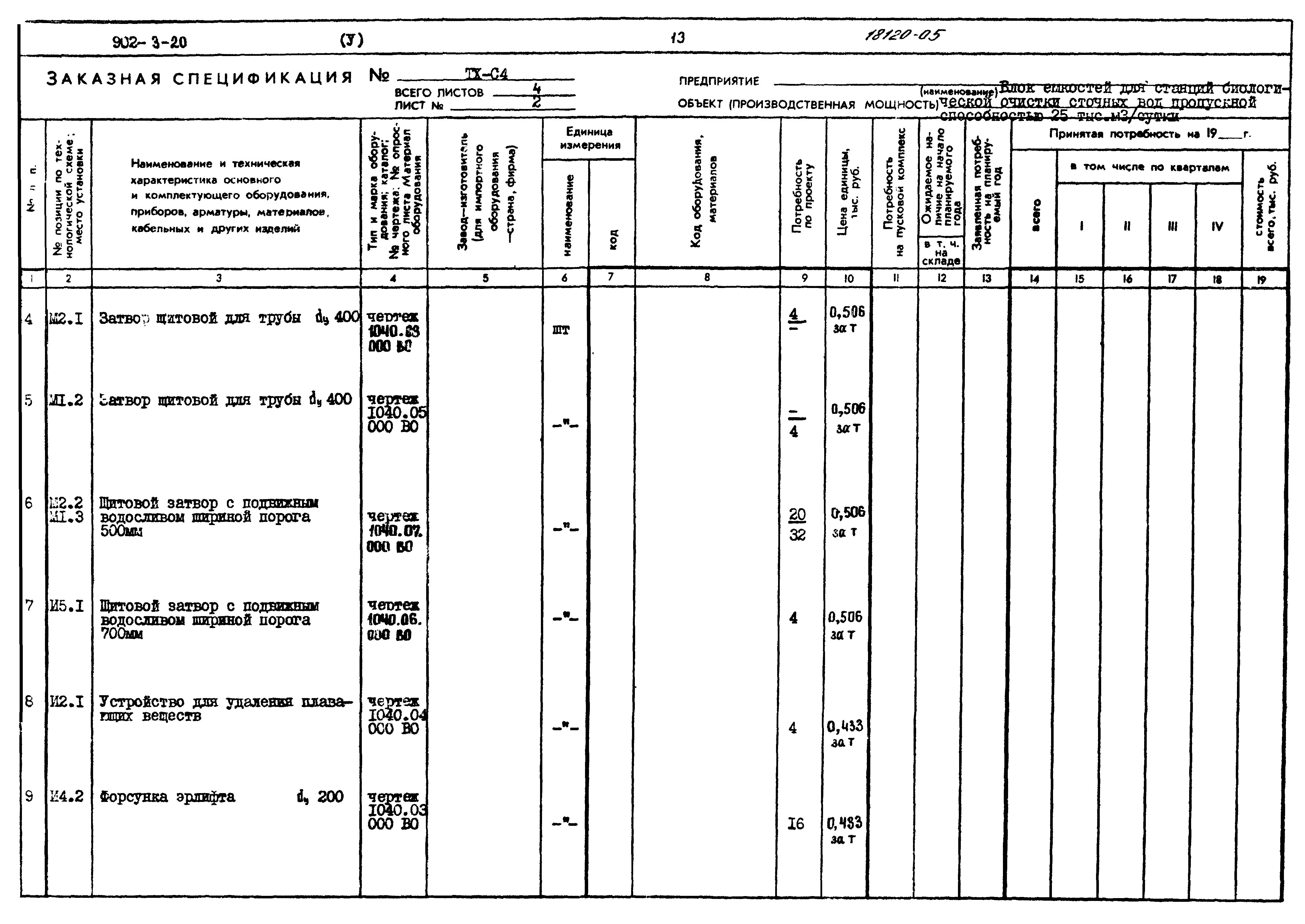 Типовой проект 902-3-20