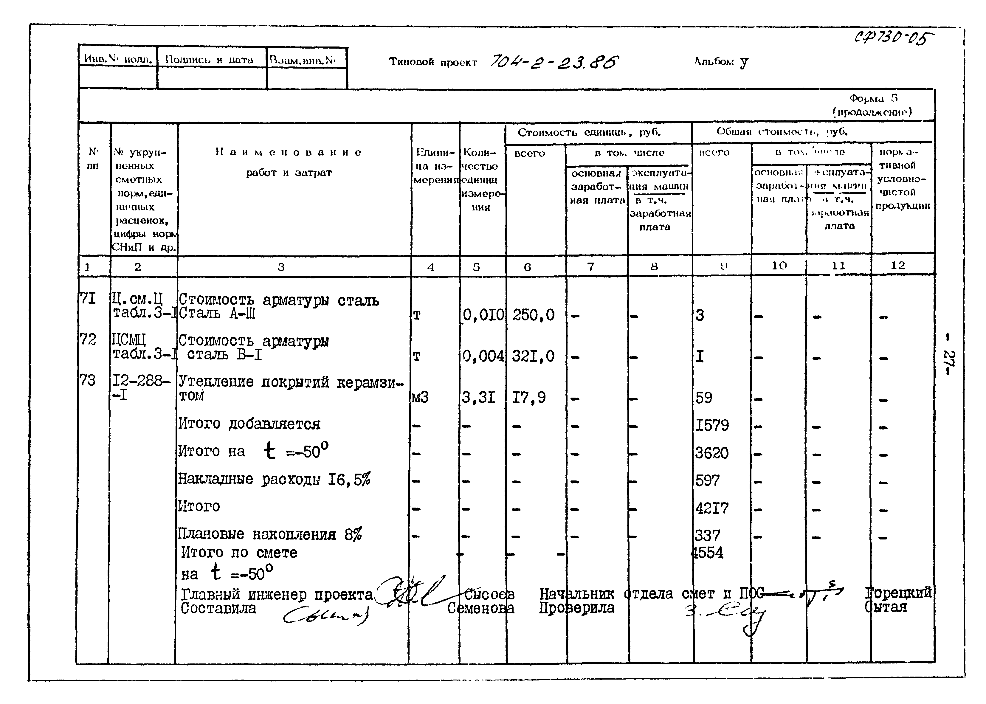 Типовой проект 704-2-23.86