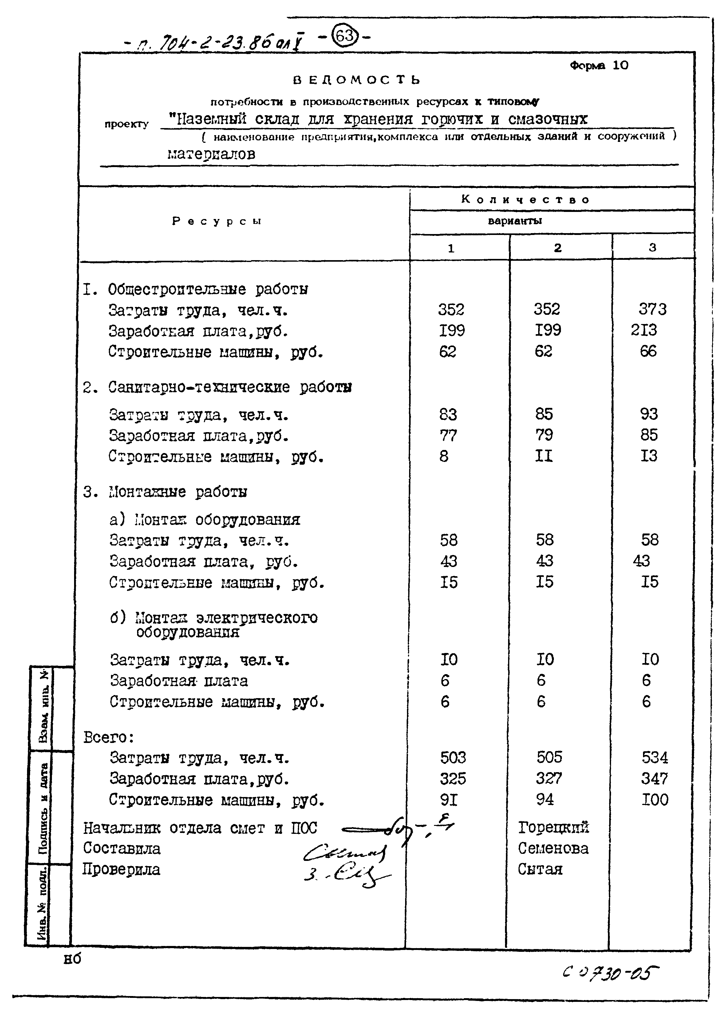 Типовой проект 704-2-23.86