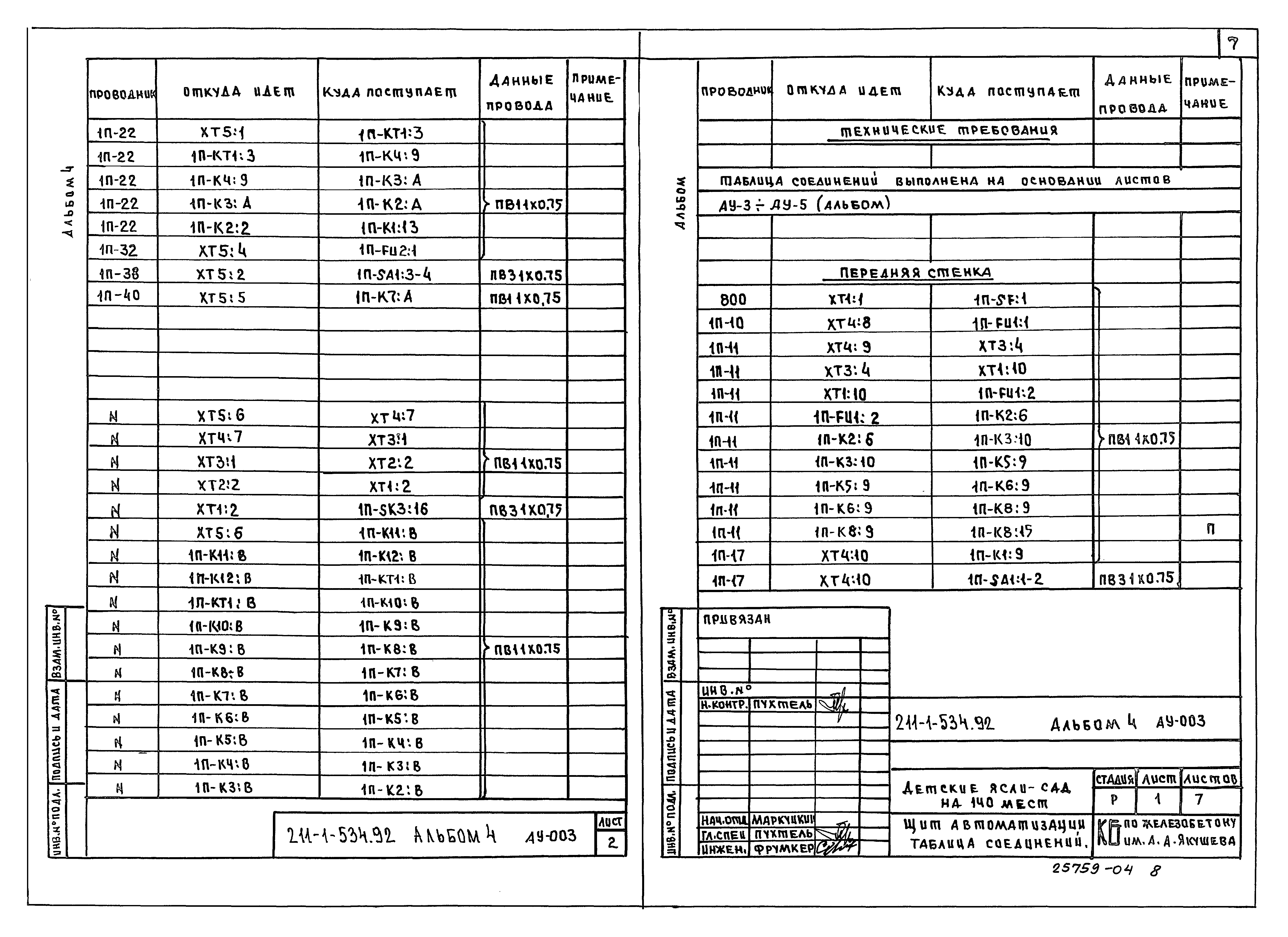 Типовой проект 211-1-534.92