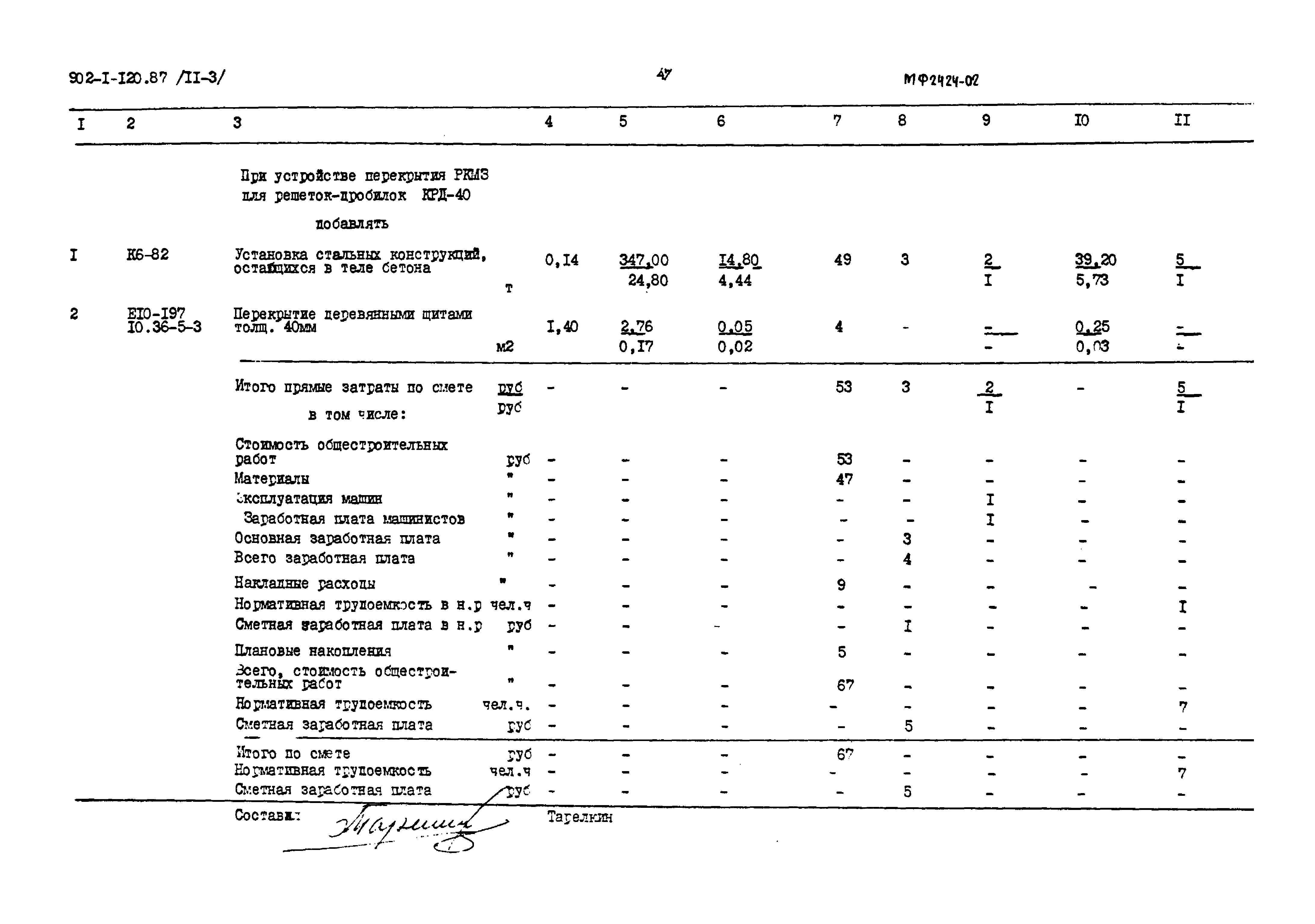 Типовой проект 902-1-120.87