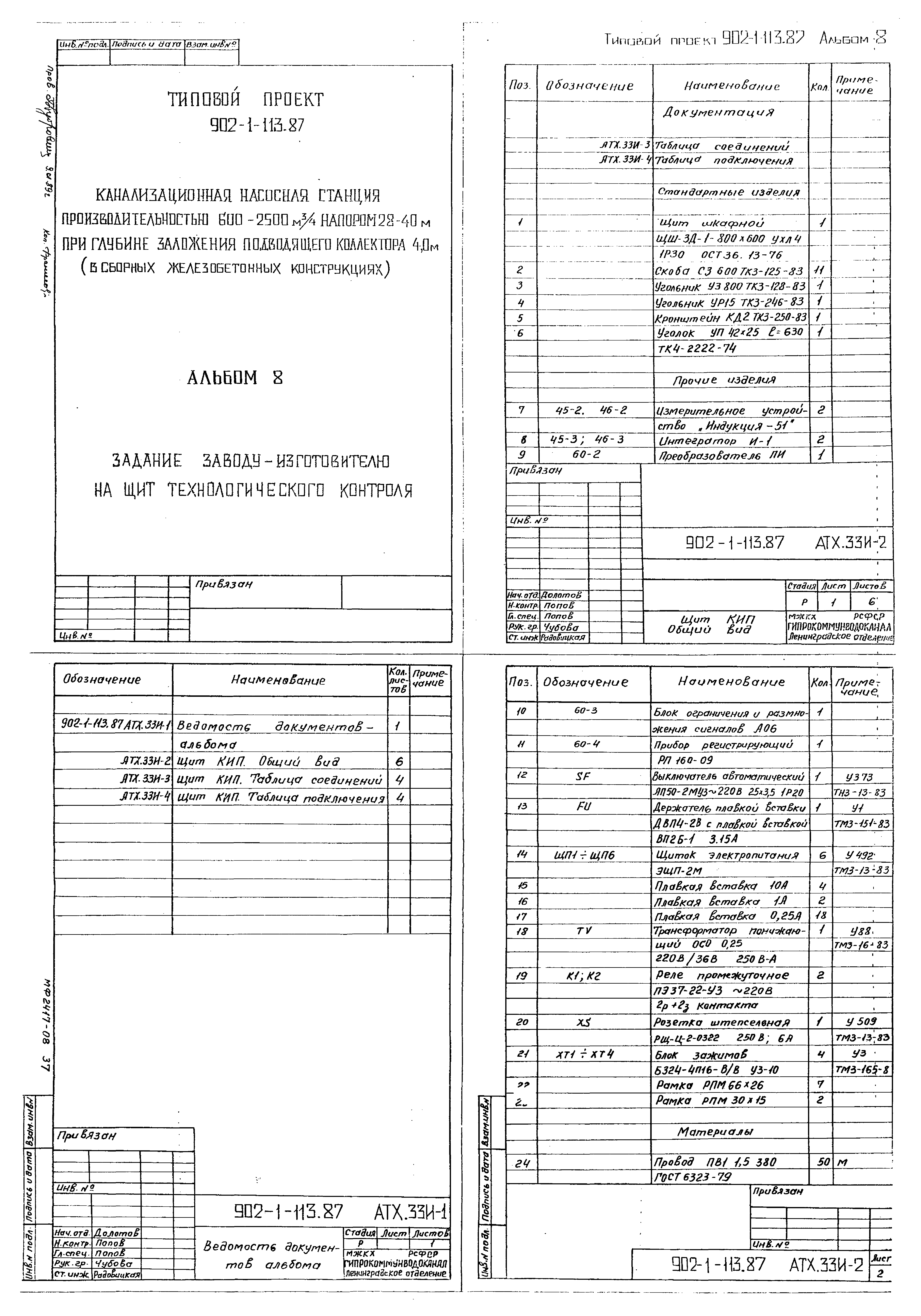 Типовой проект 902-1-120.87