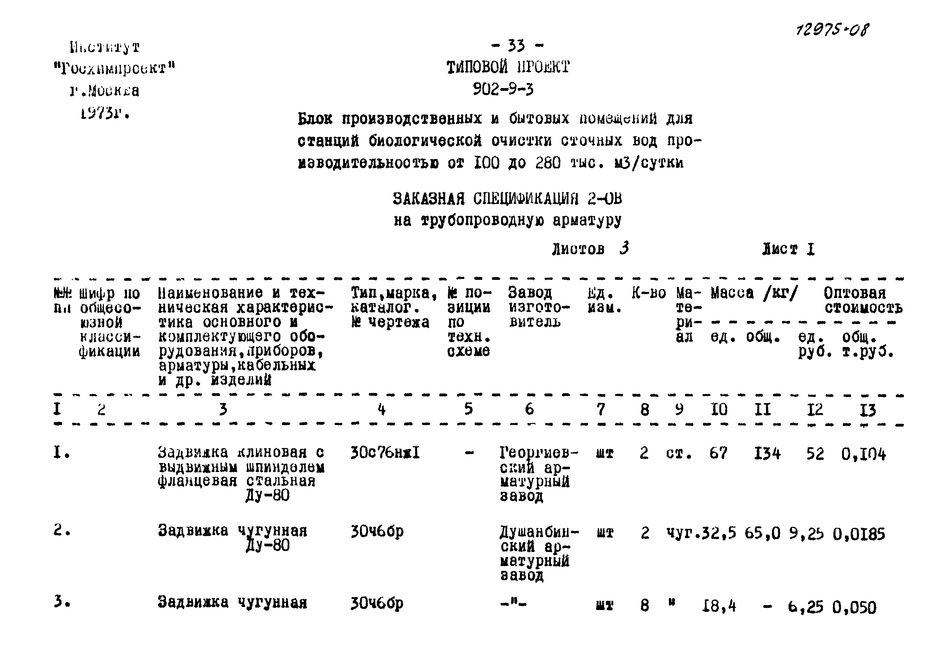 Типовой проект 902-9-3