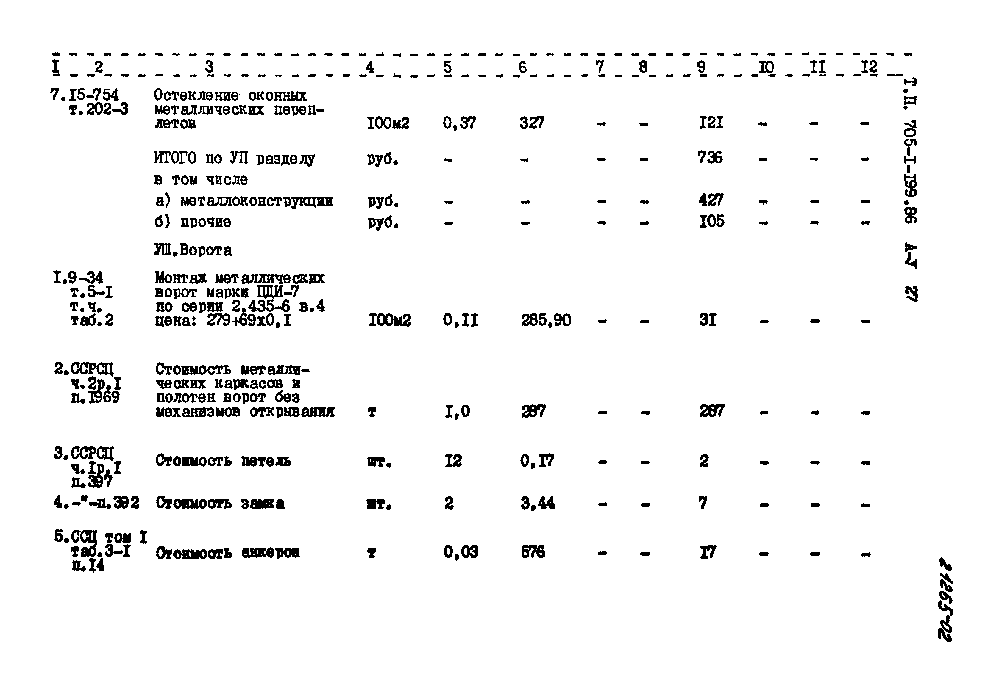 Типовой проект 705-1-199.86