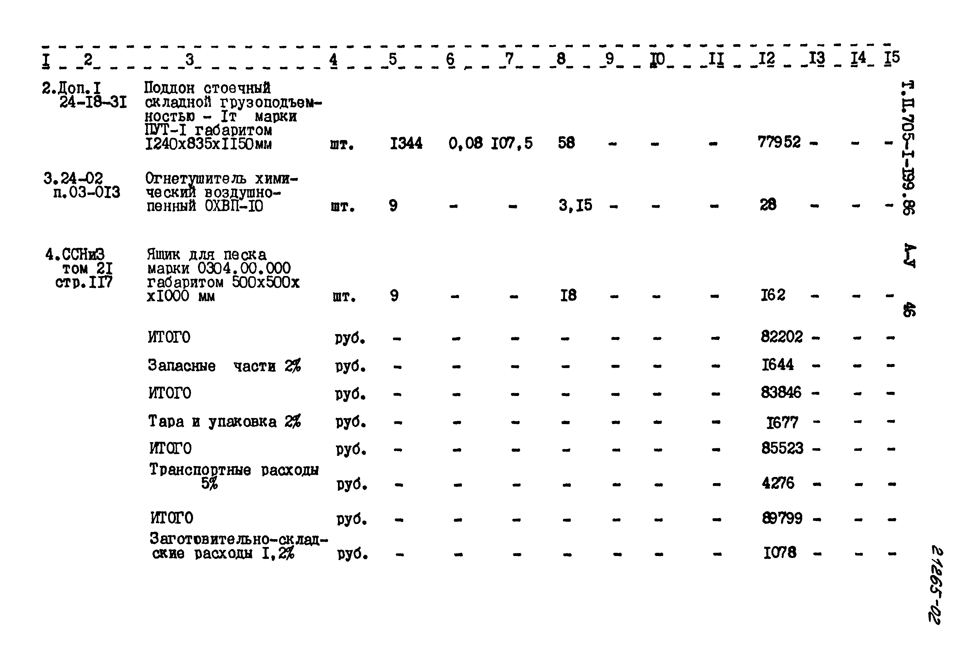 Типовой проект 705-1-199.86