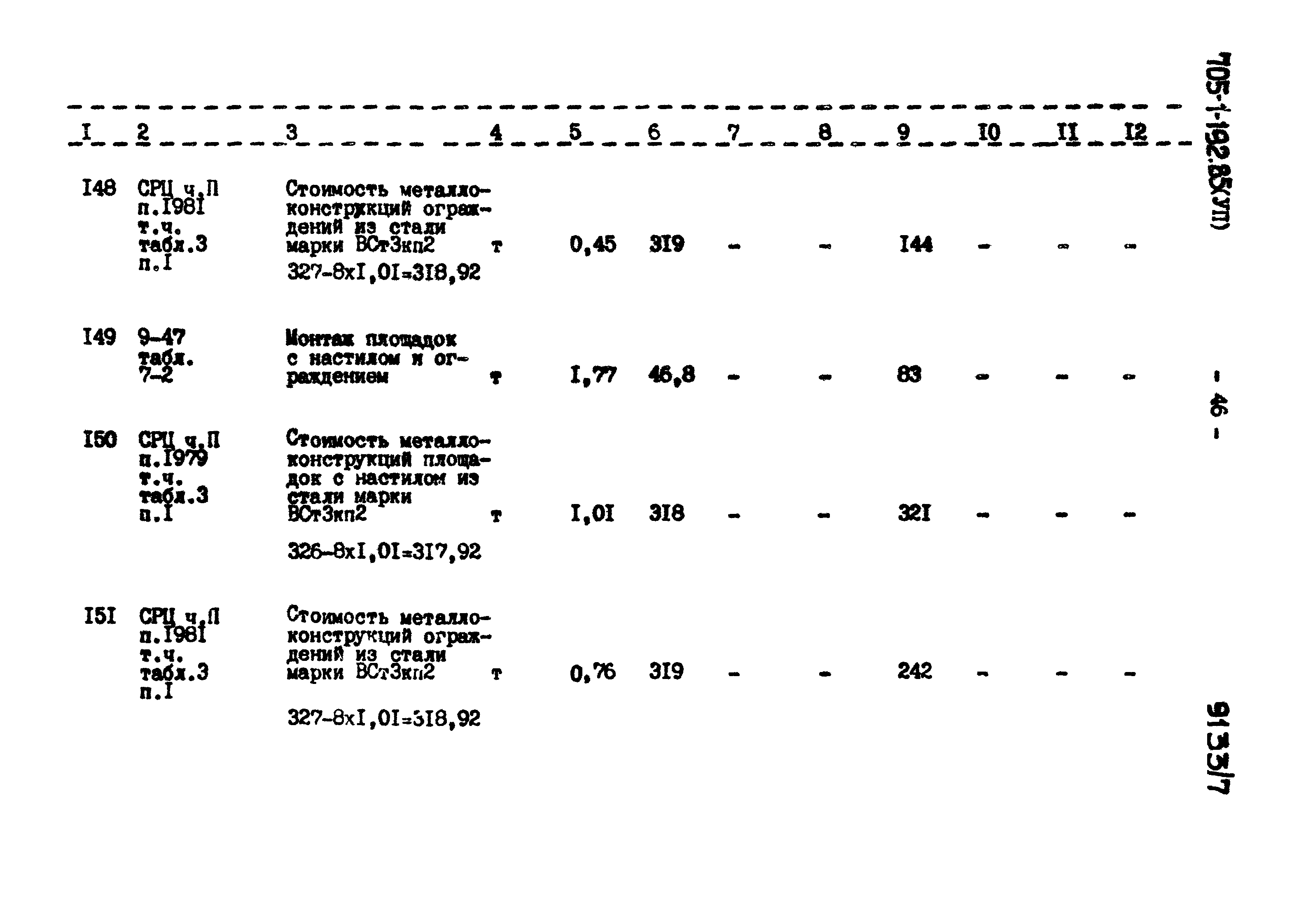 Типовой проект 705-1-192.85