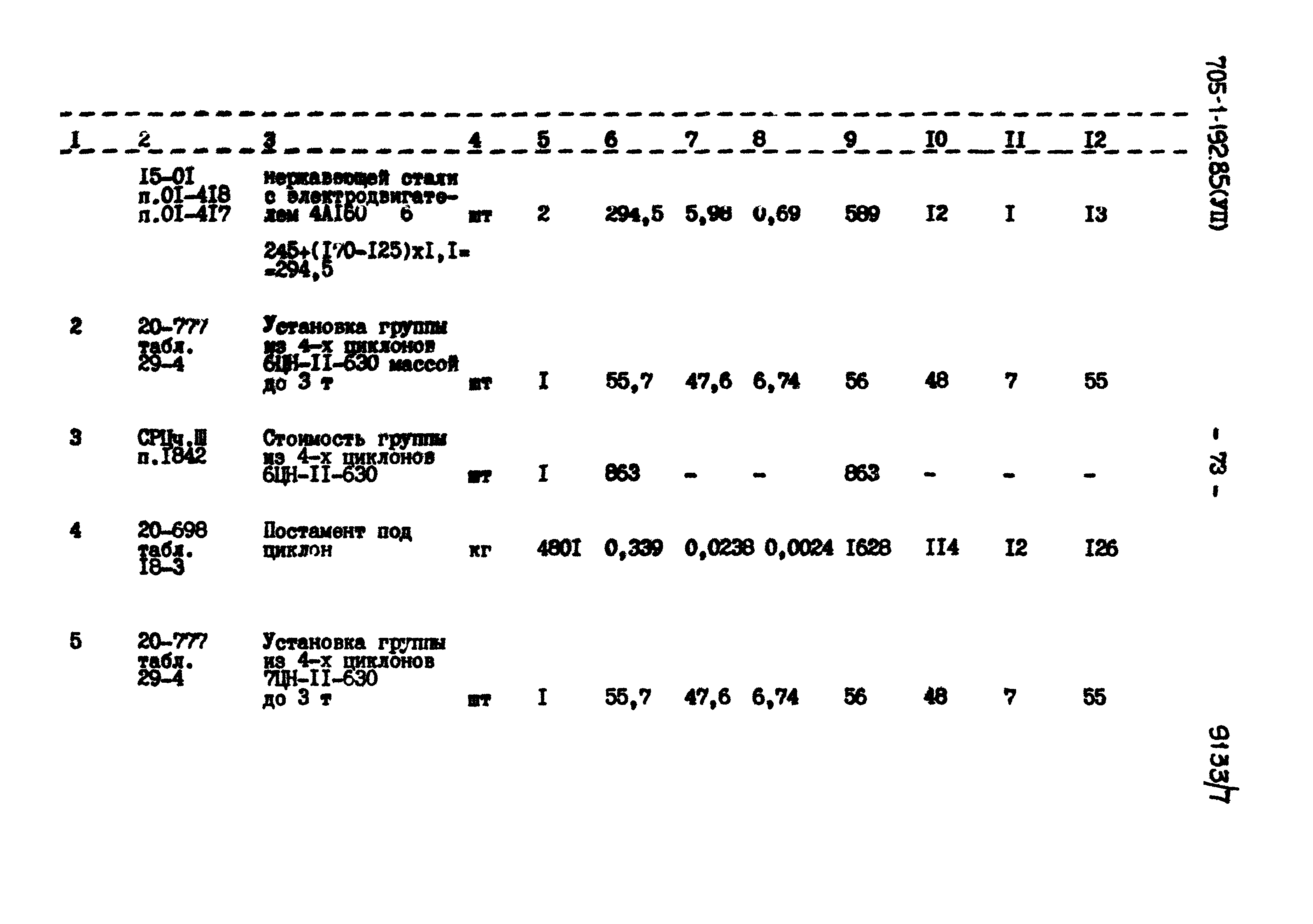 Типовой проект 705-1-192.85