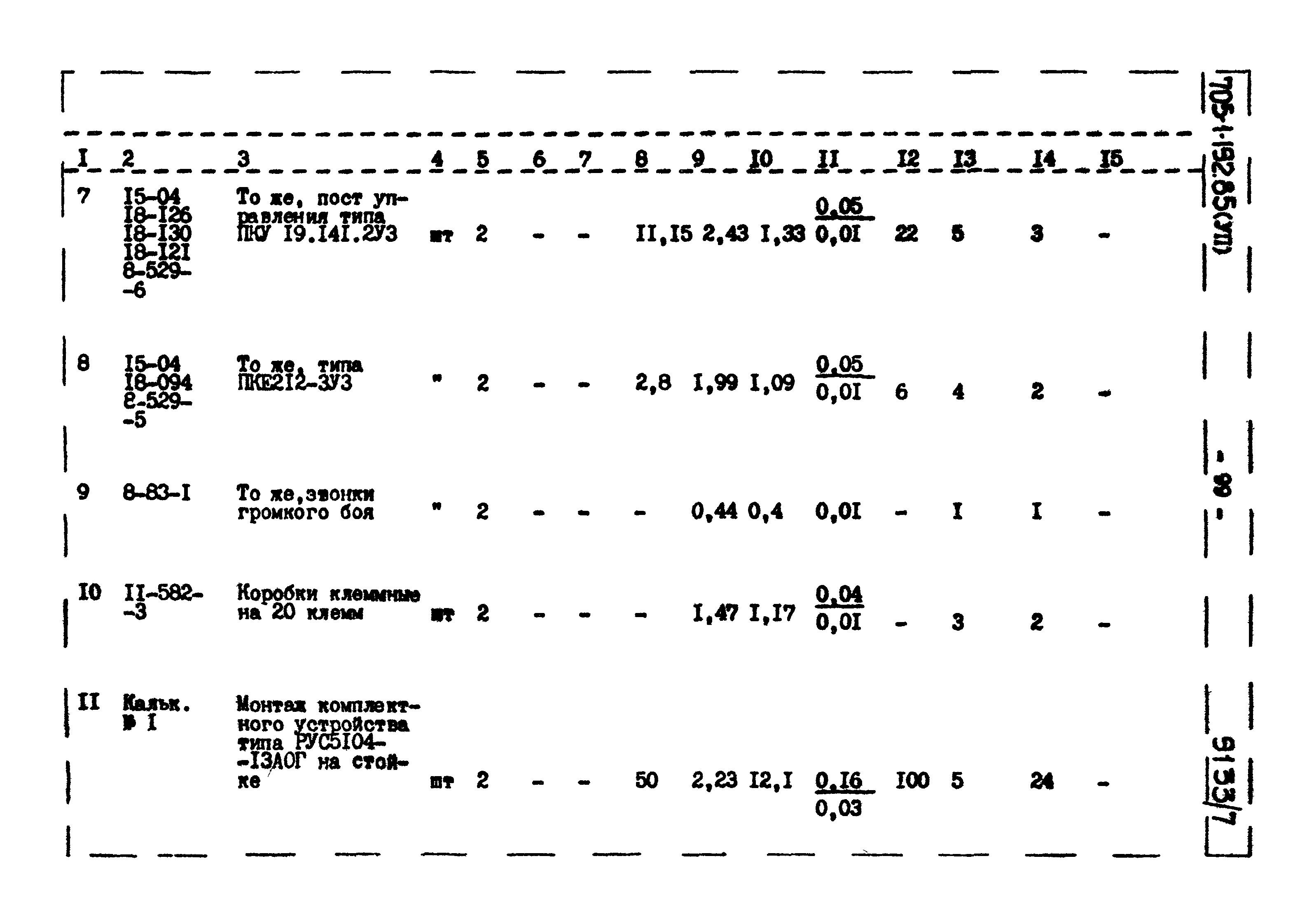 Типовой проект 705-1-192.85