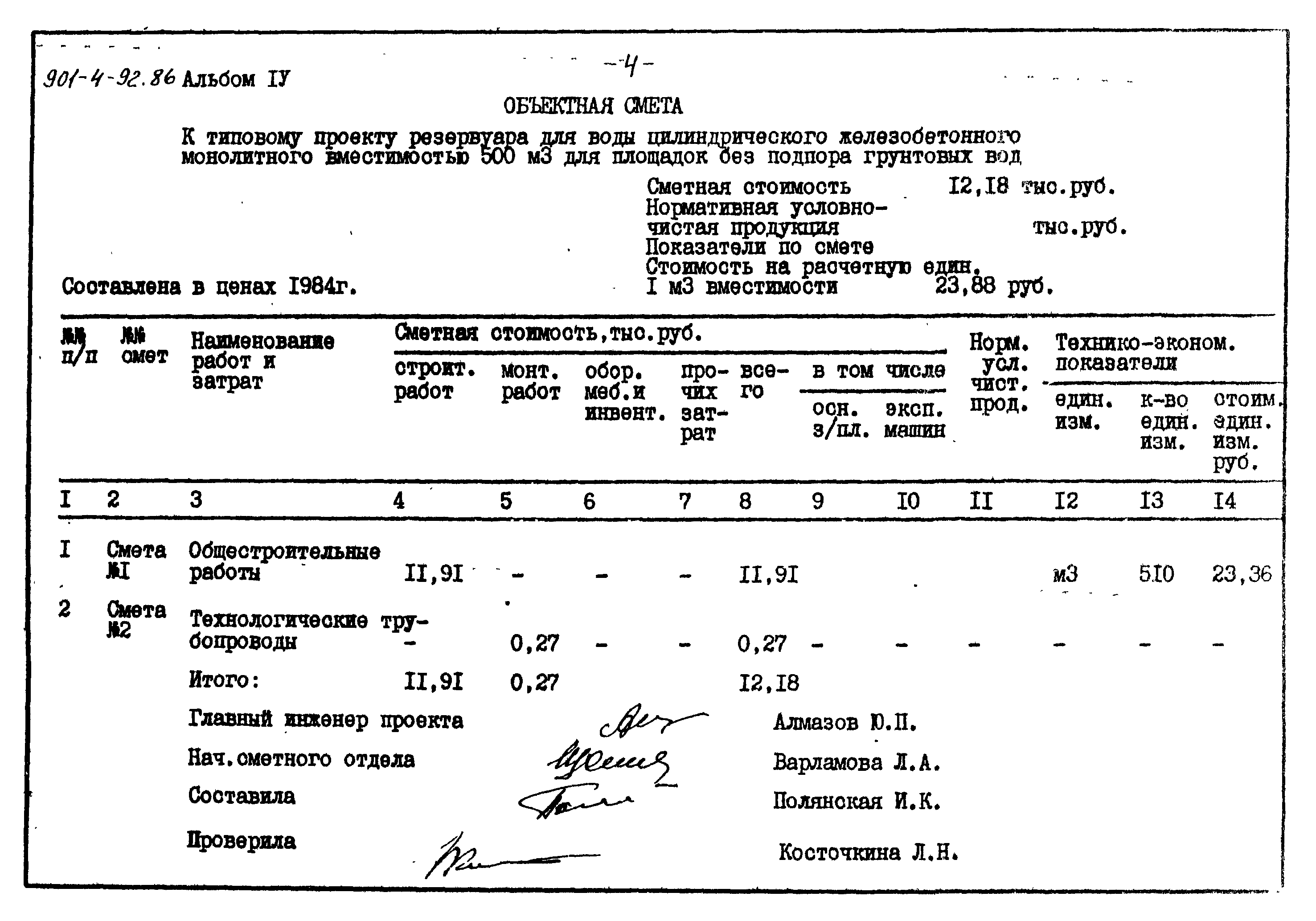 Типовой проект 901-4-92.86