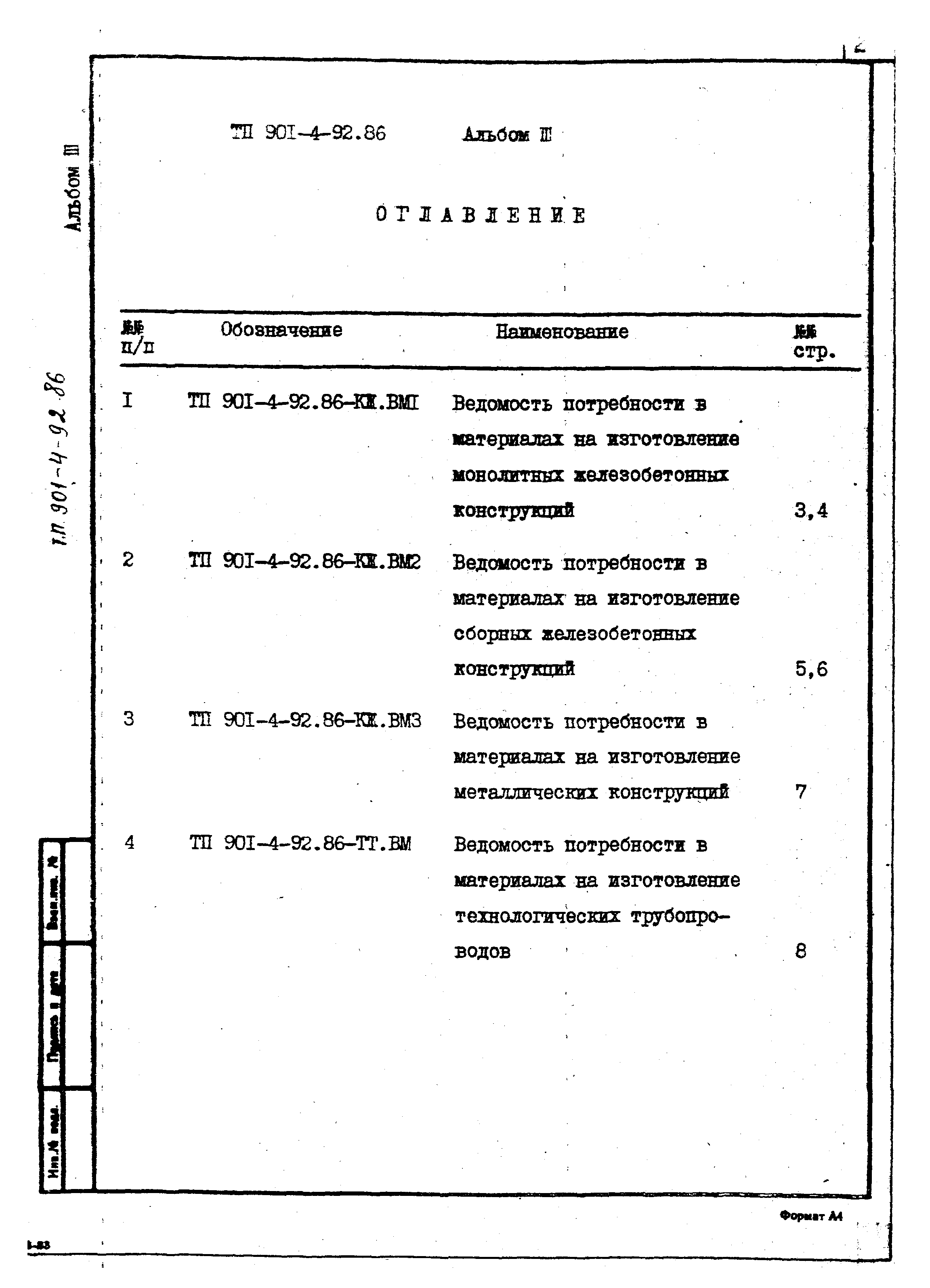 Типовой проект 901-4-92.86