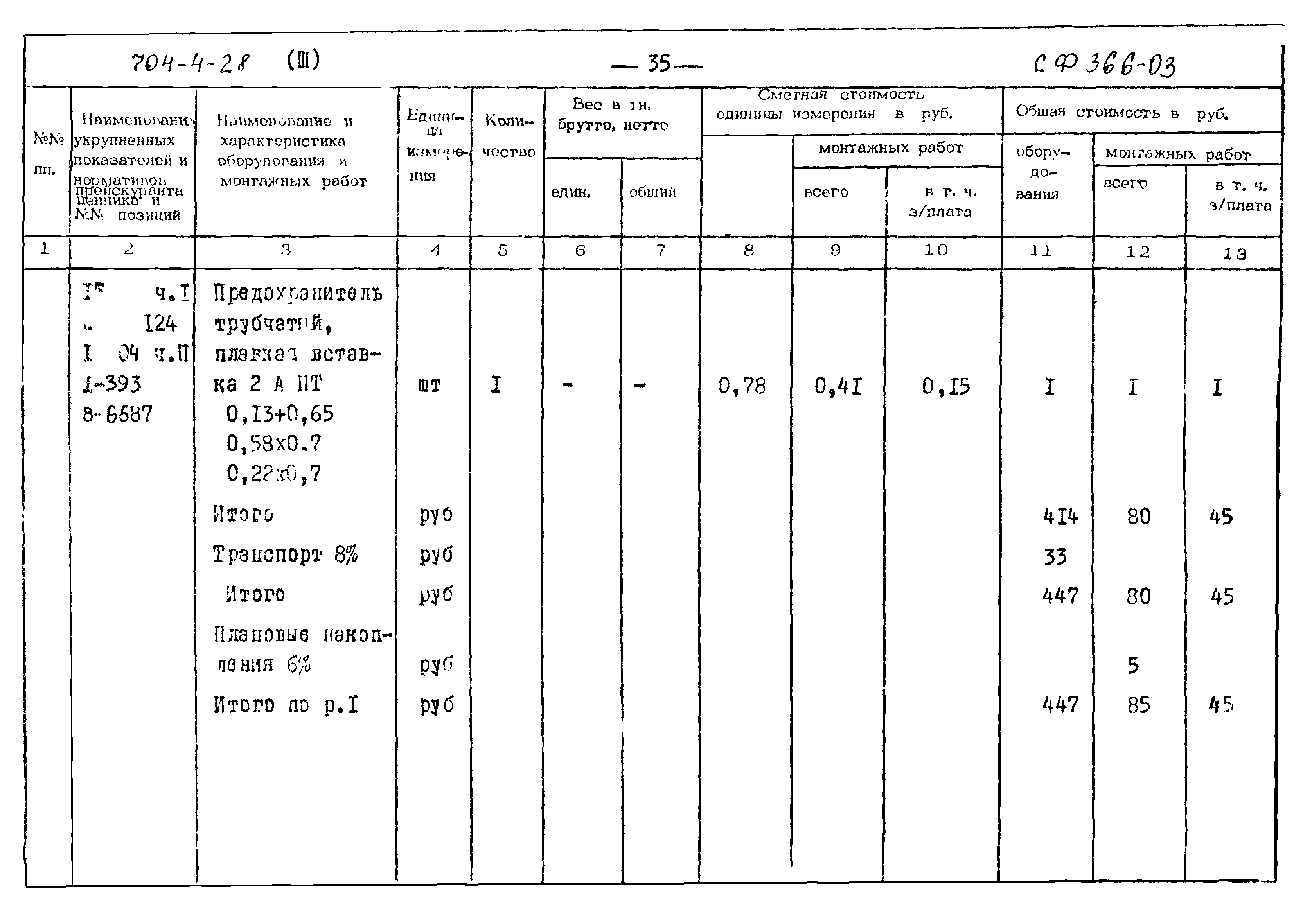 Типовой проект 704-4-28