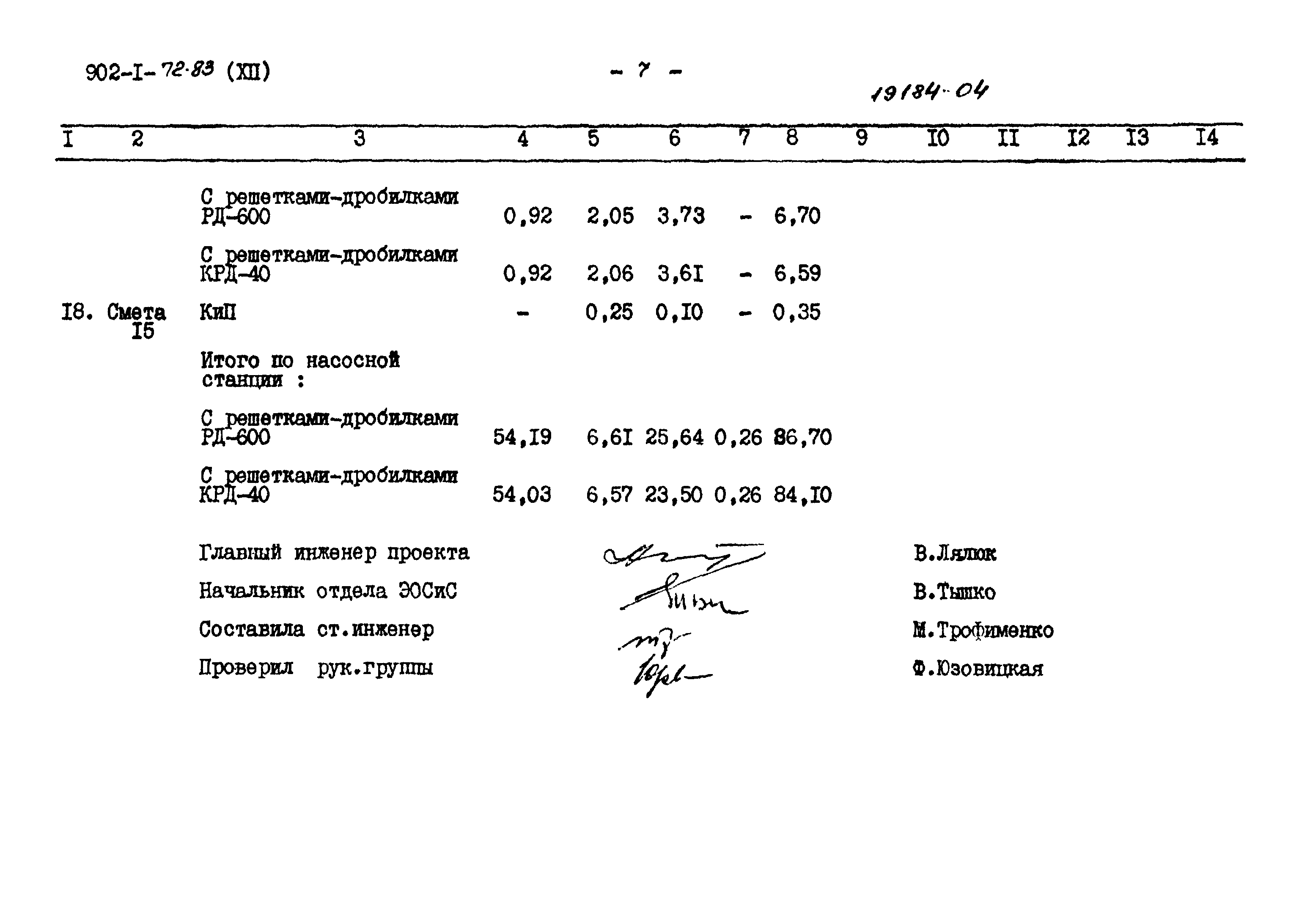 Типовой проект 902-1-72.83