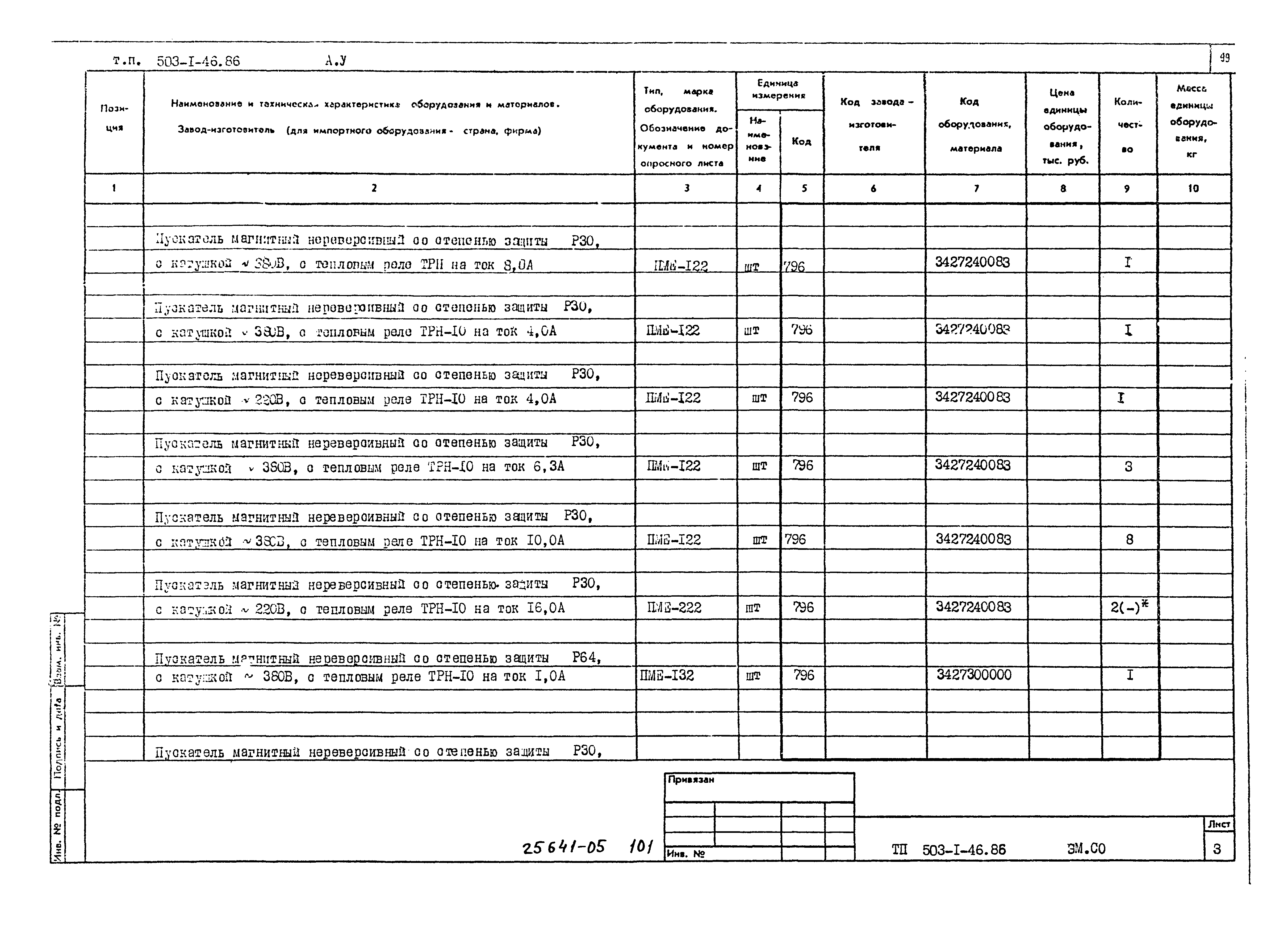 Типовой проект 503-1-46.86