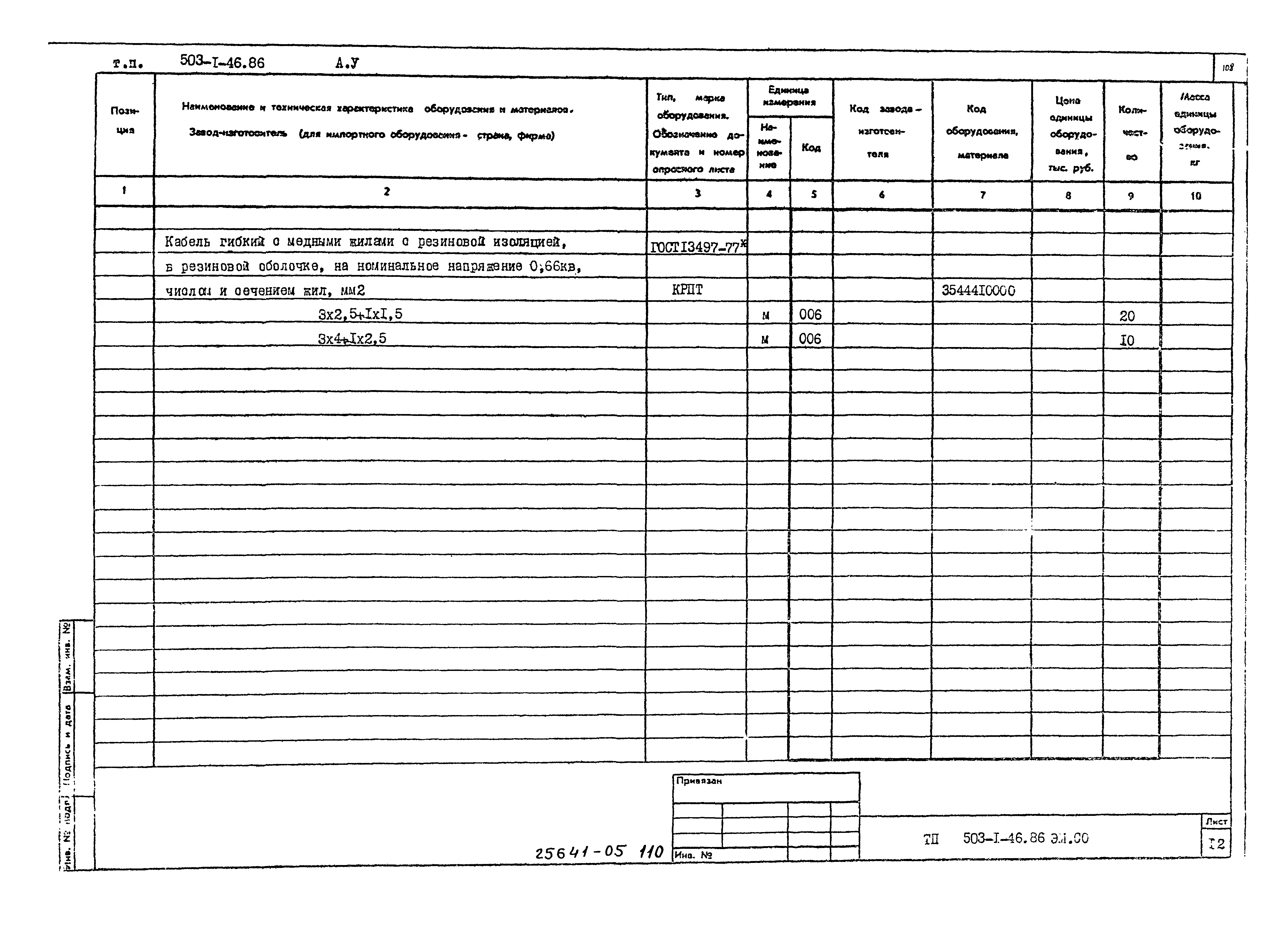 Типовой проект 503-1-46.86