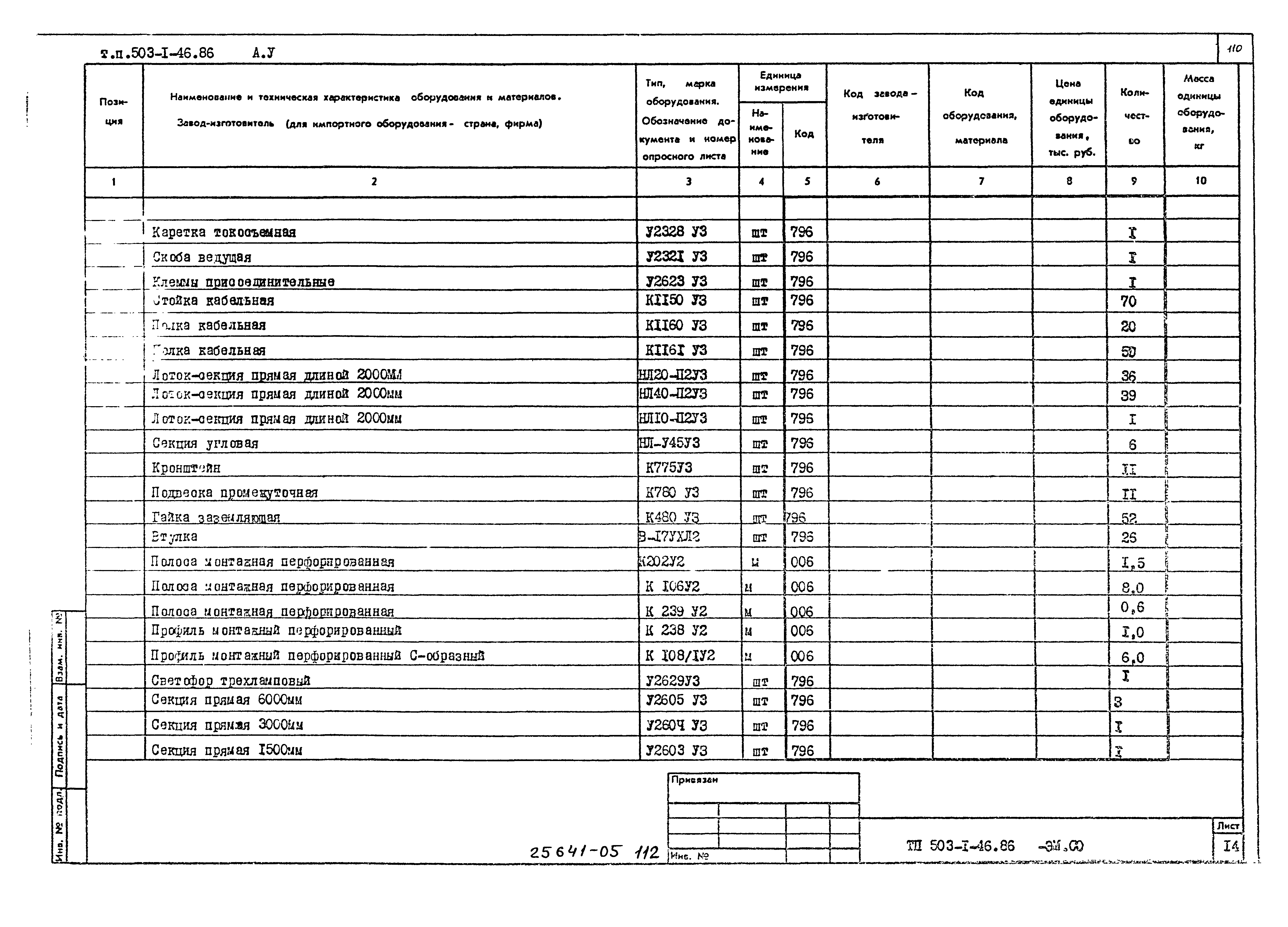 Типовой проект 503-1-46.86