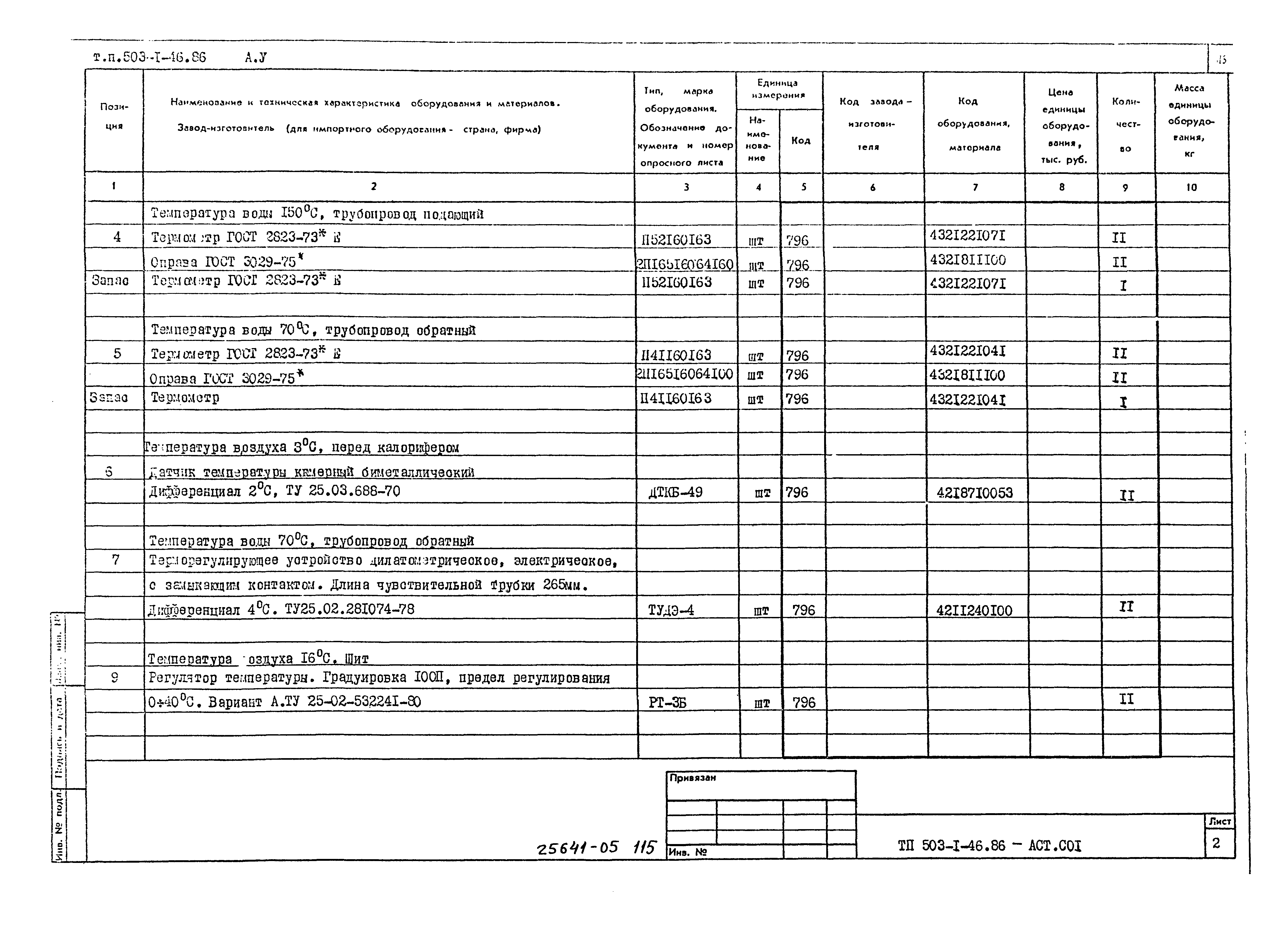 Типовой проект 503-1-46.86