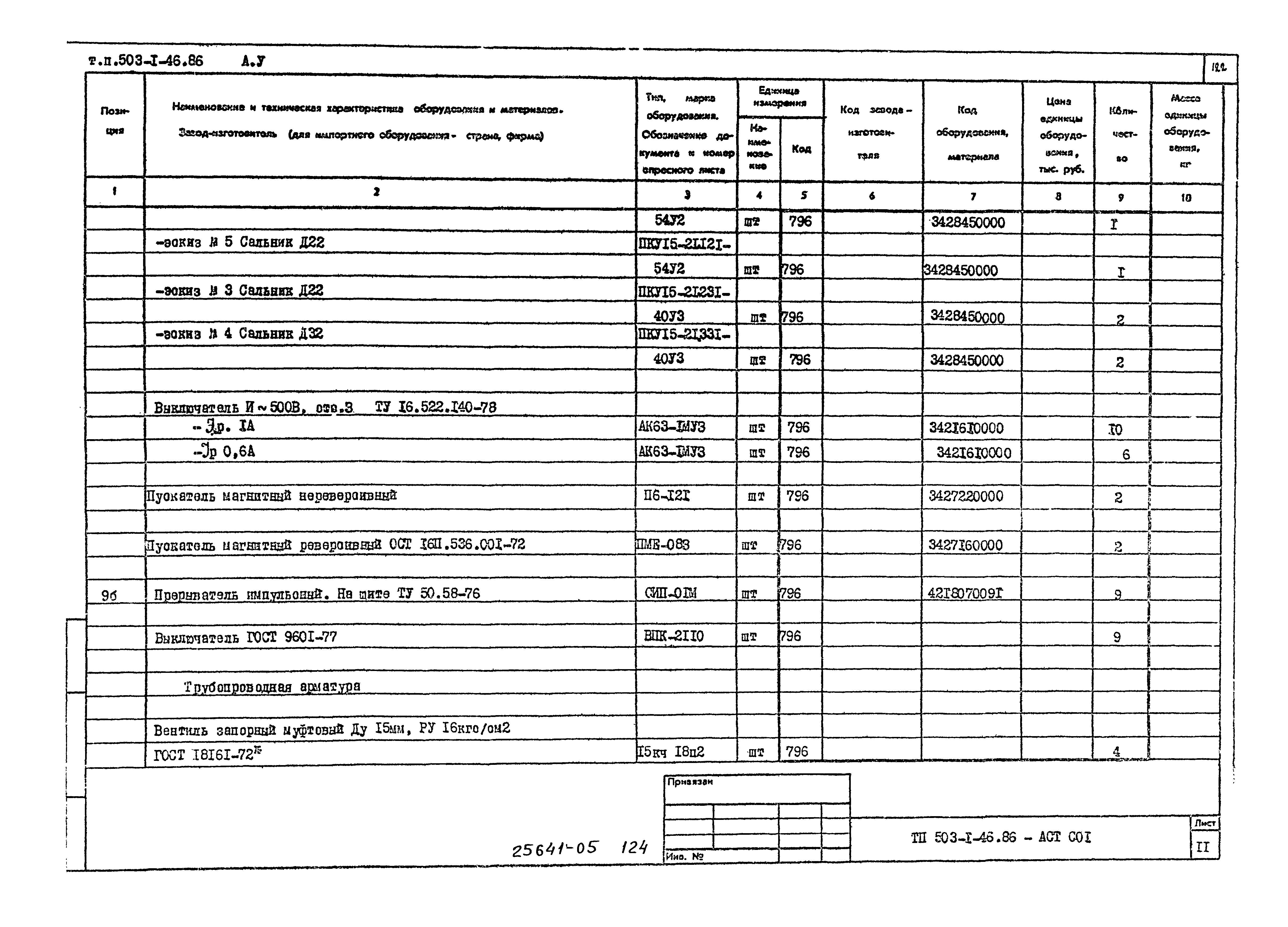 Типовой проект 503-1-46.86