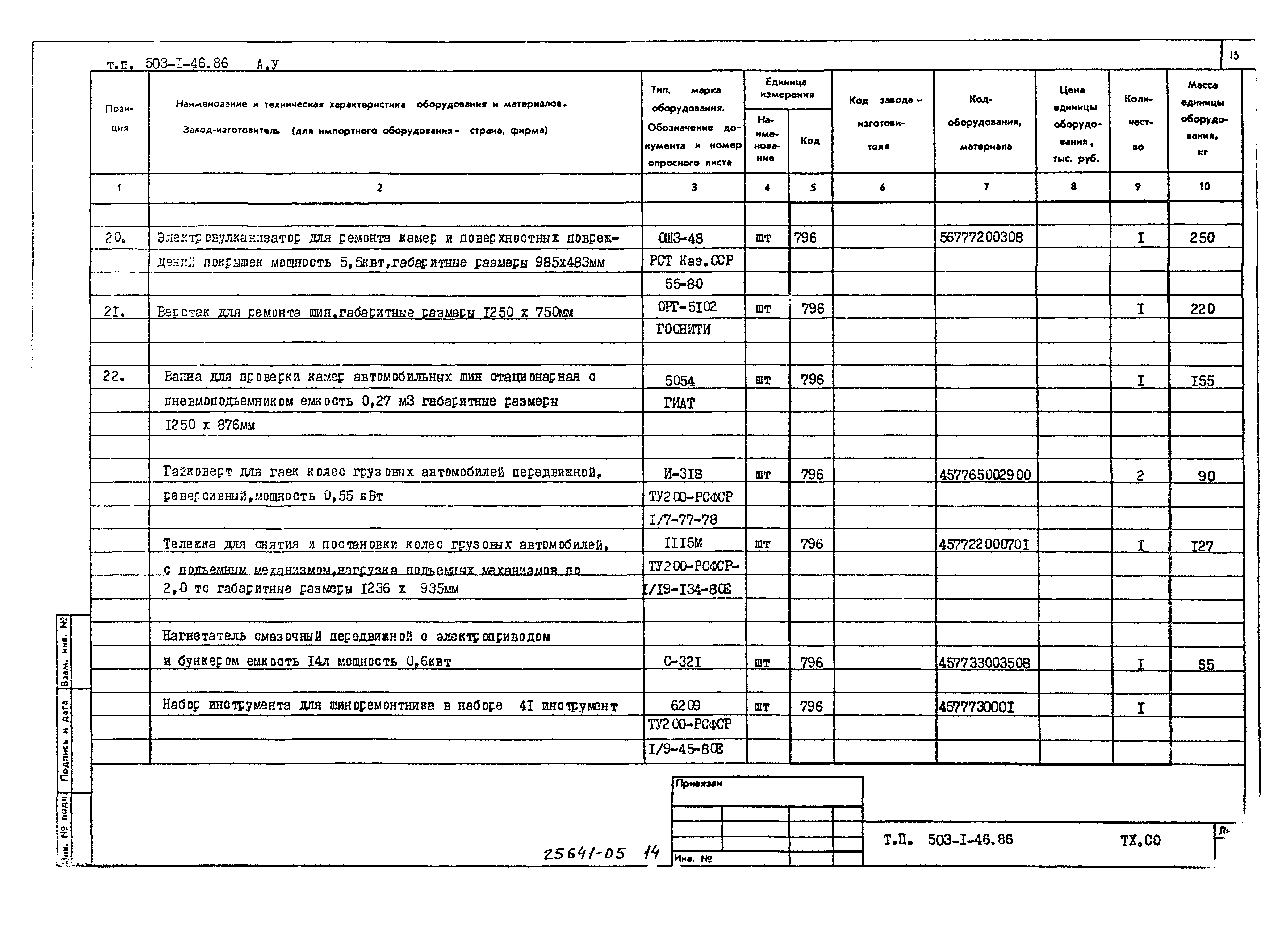 Типовой проект 503-1-46.86