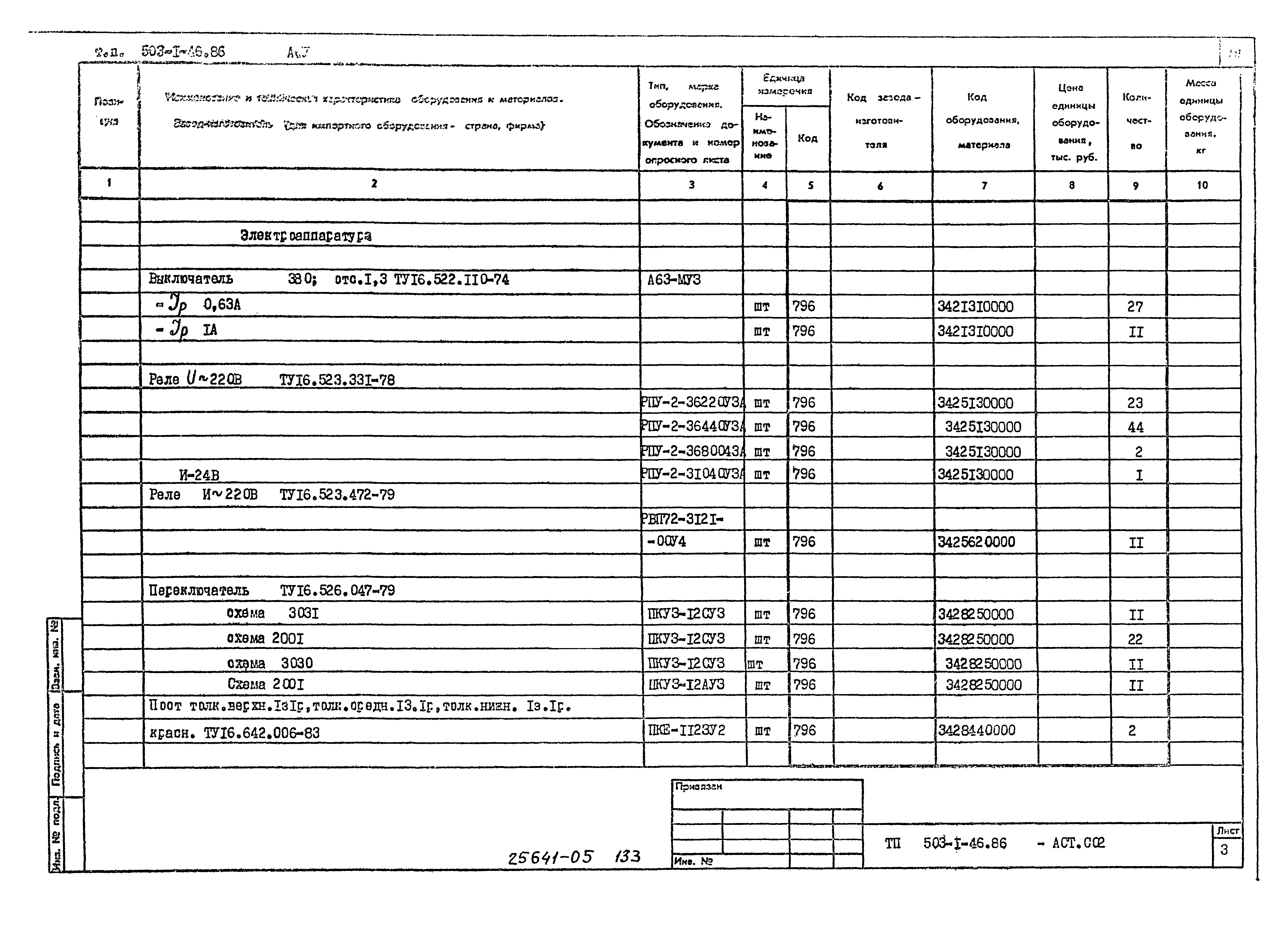 Типовой проект 503-1-46.86