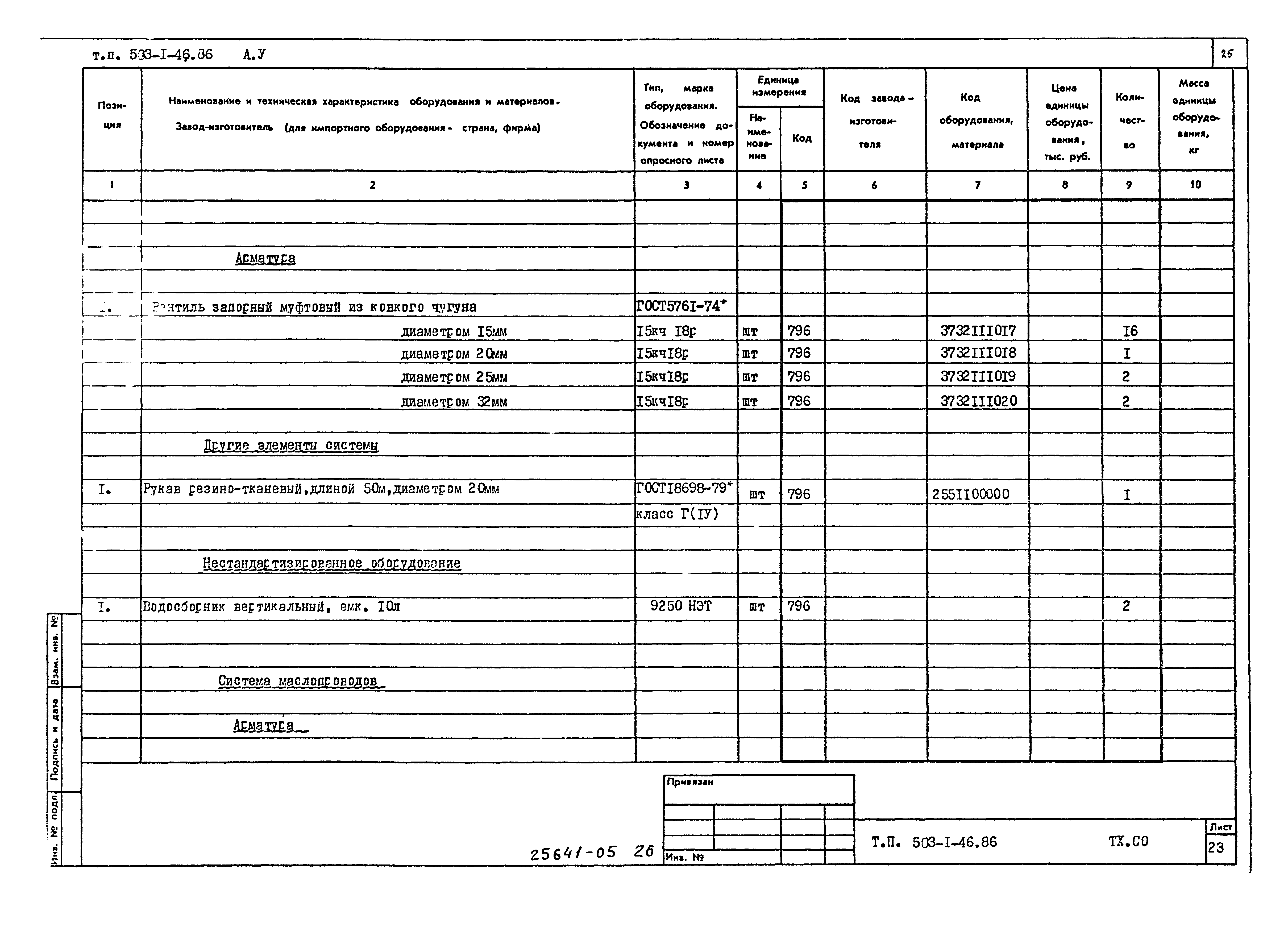 Типовой проект 503-1-46.86