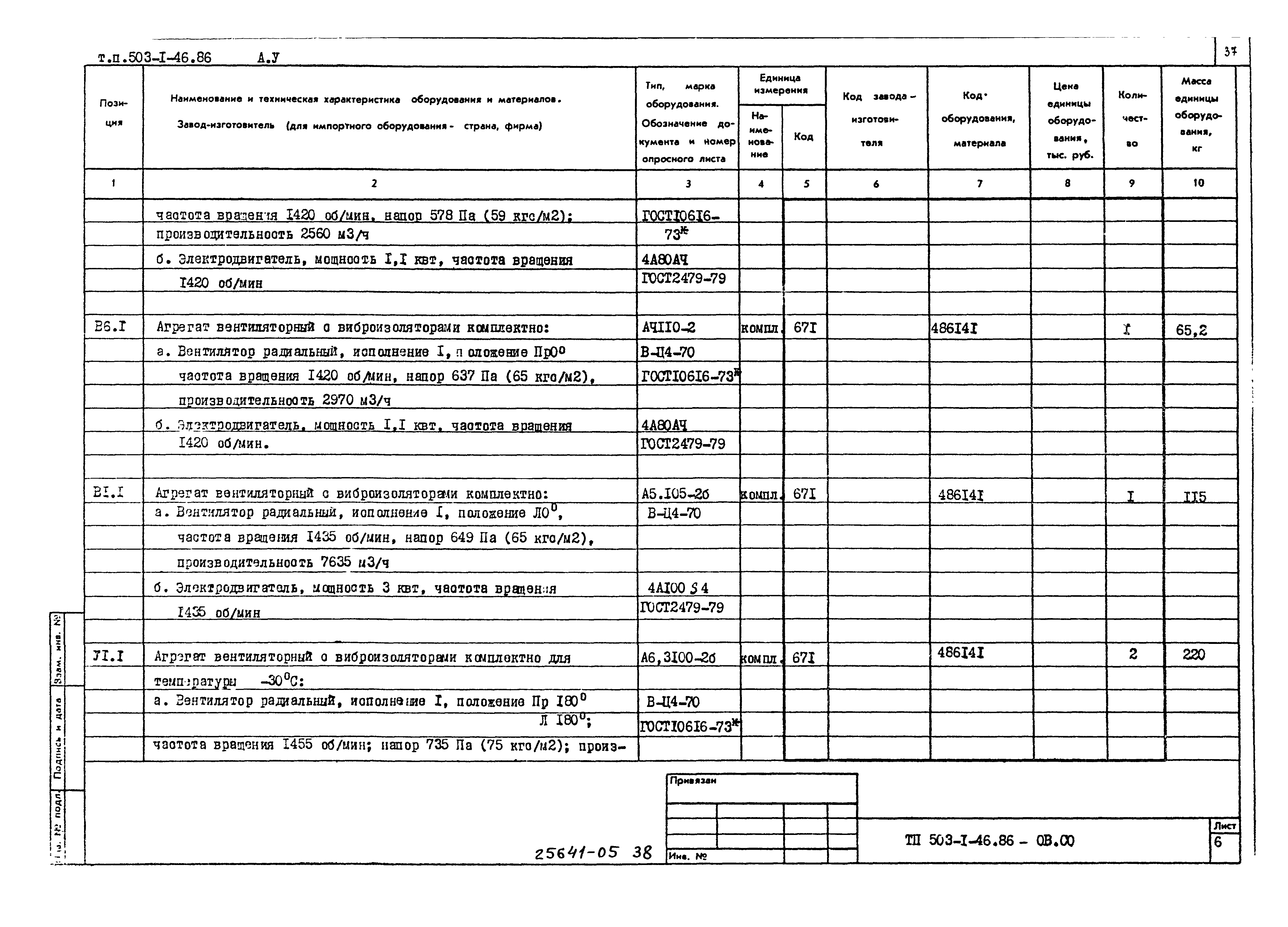 Типовой проект 503-1-46.86