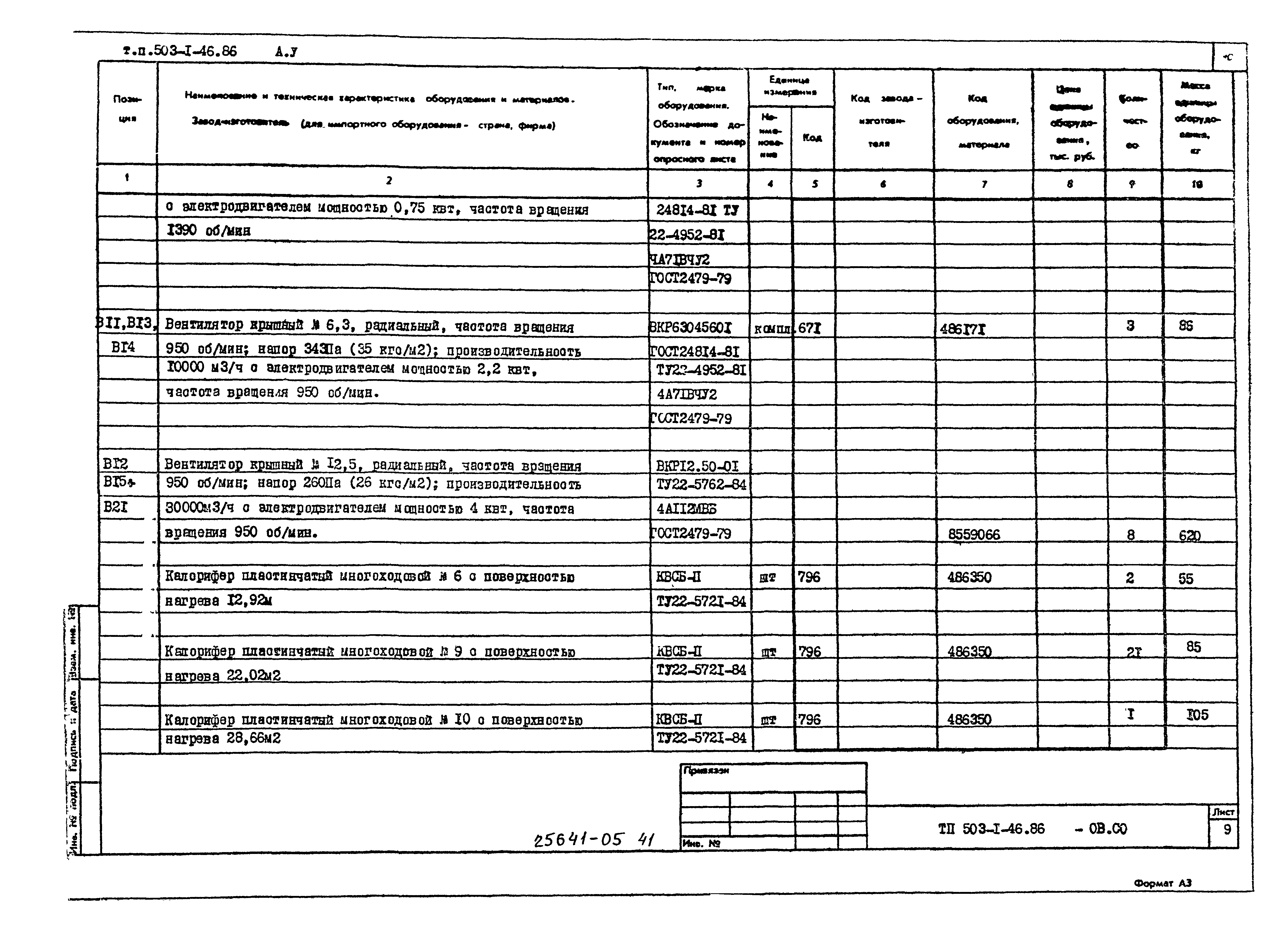 Типовой проект 503-1-46.86