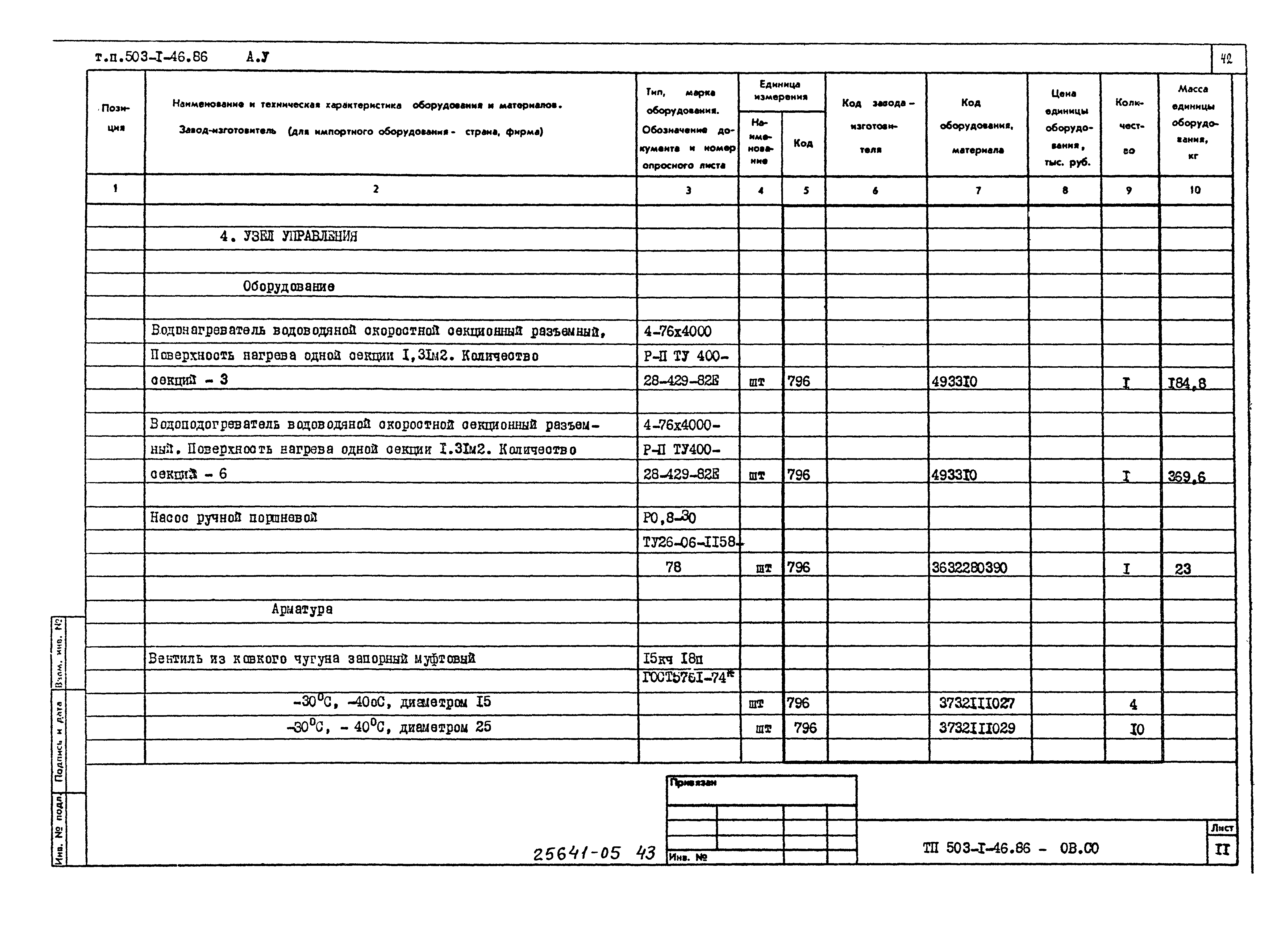 Типовой проект 503-1-46.86