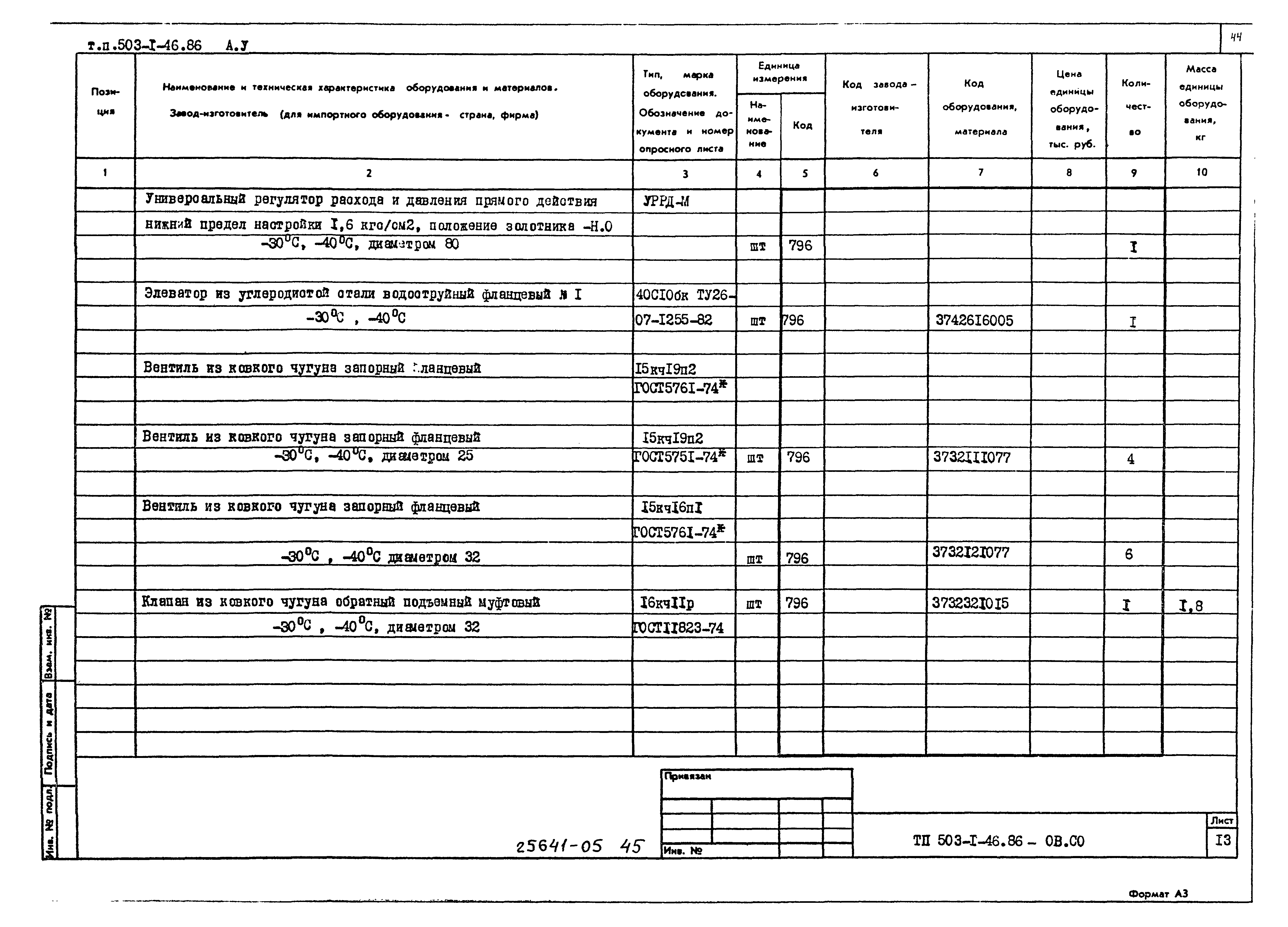 Типовой проект 503-1-46.86